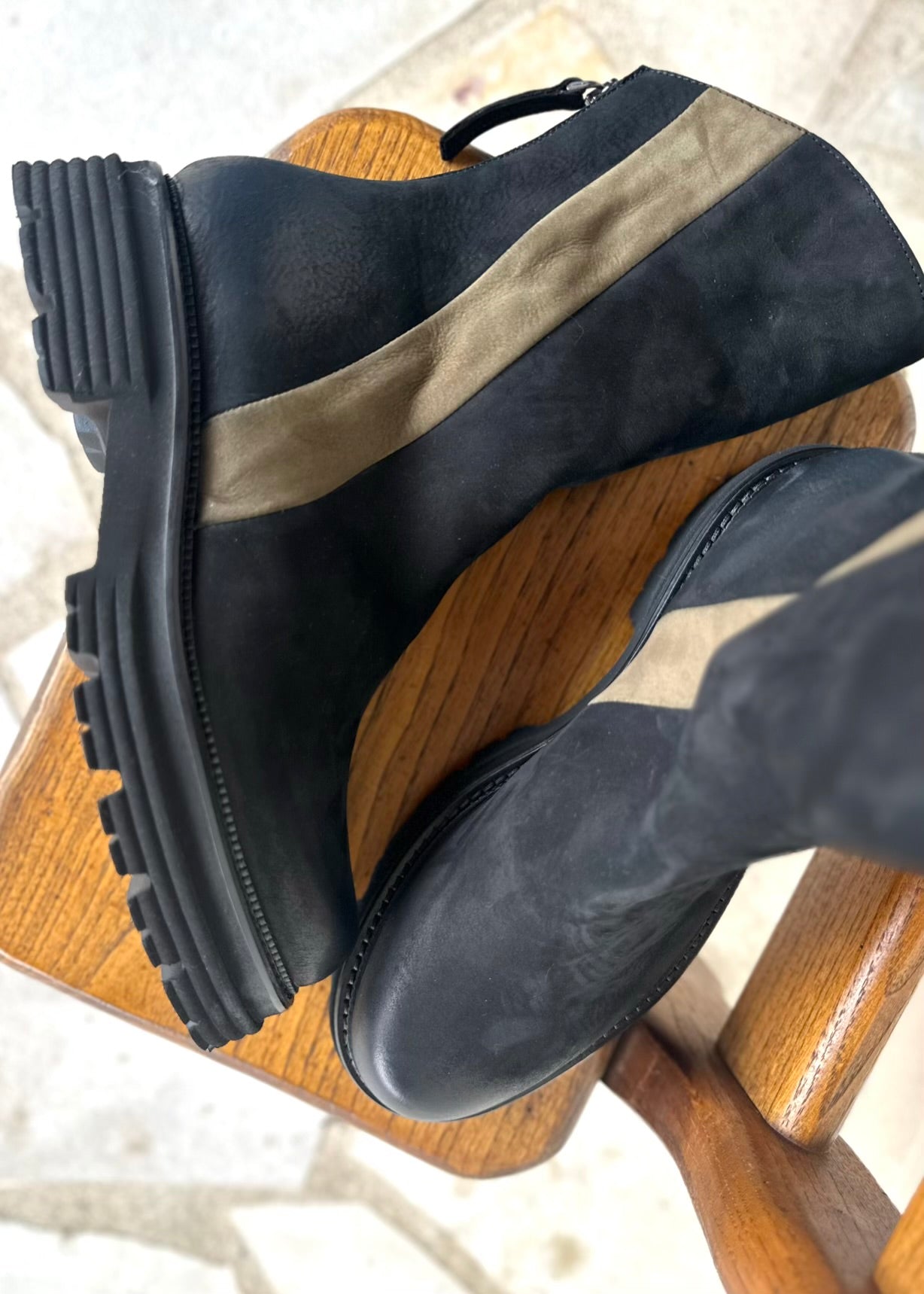 Bottines Mat:20 Carrie 7393 Wash Nero - L'adresse Corte