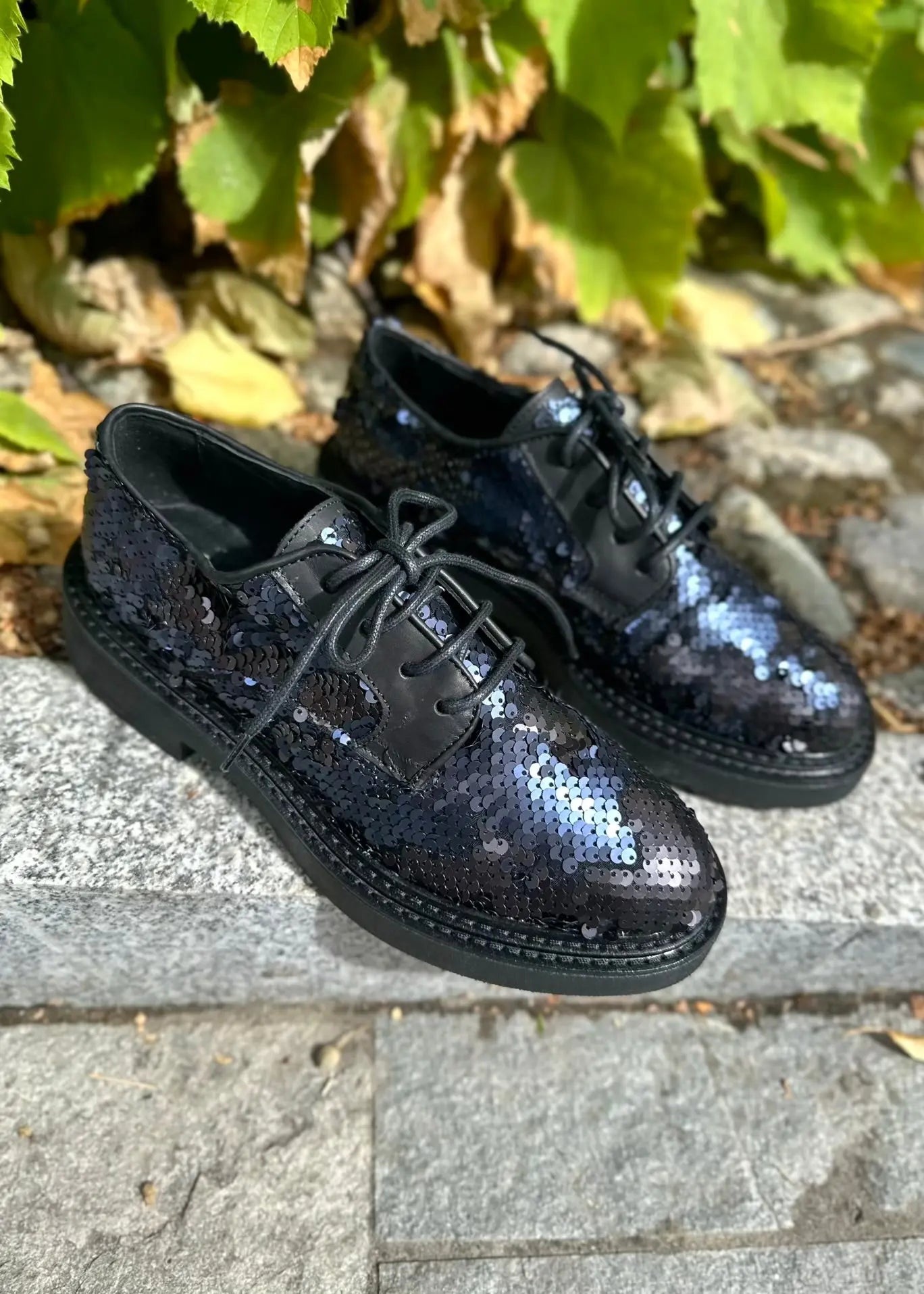Derbies Semerdjian M303 sequins Navy Semerdjian