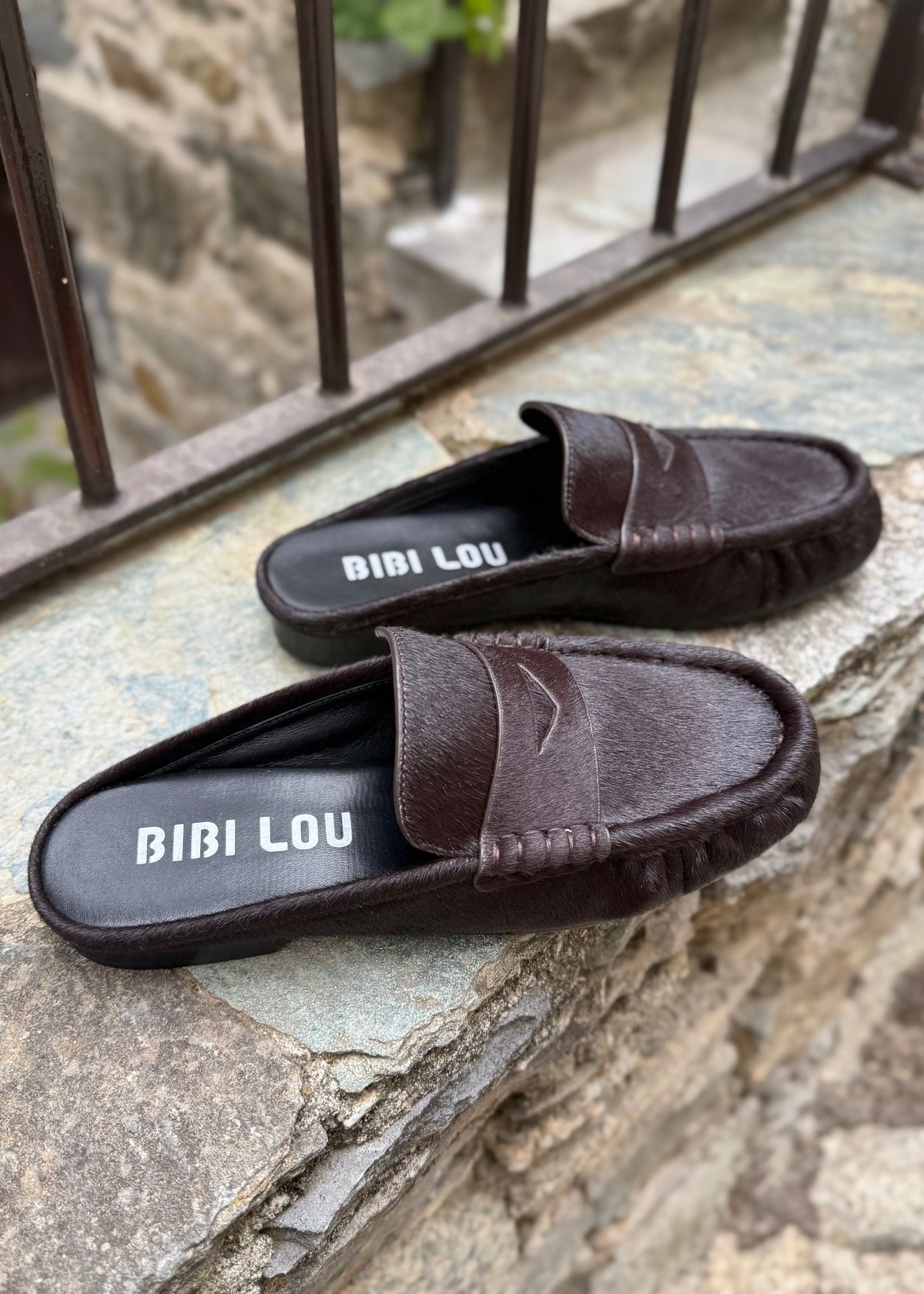 Mocassins mules Bibi Lou Lyria marron