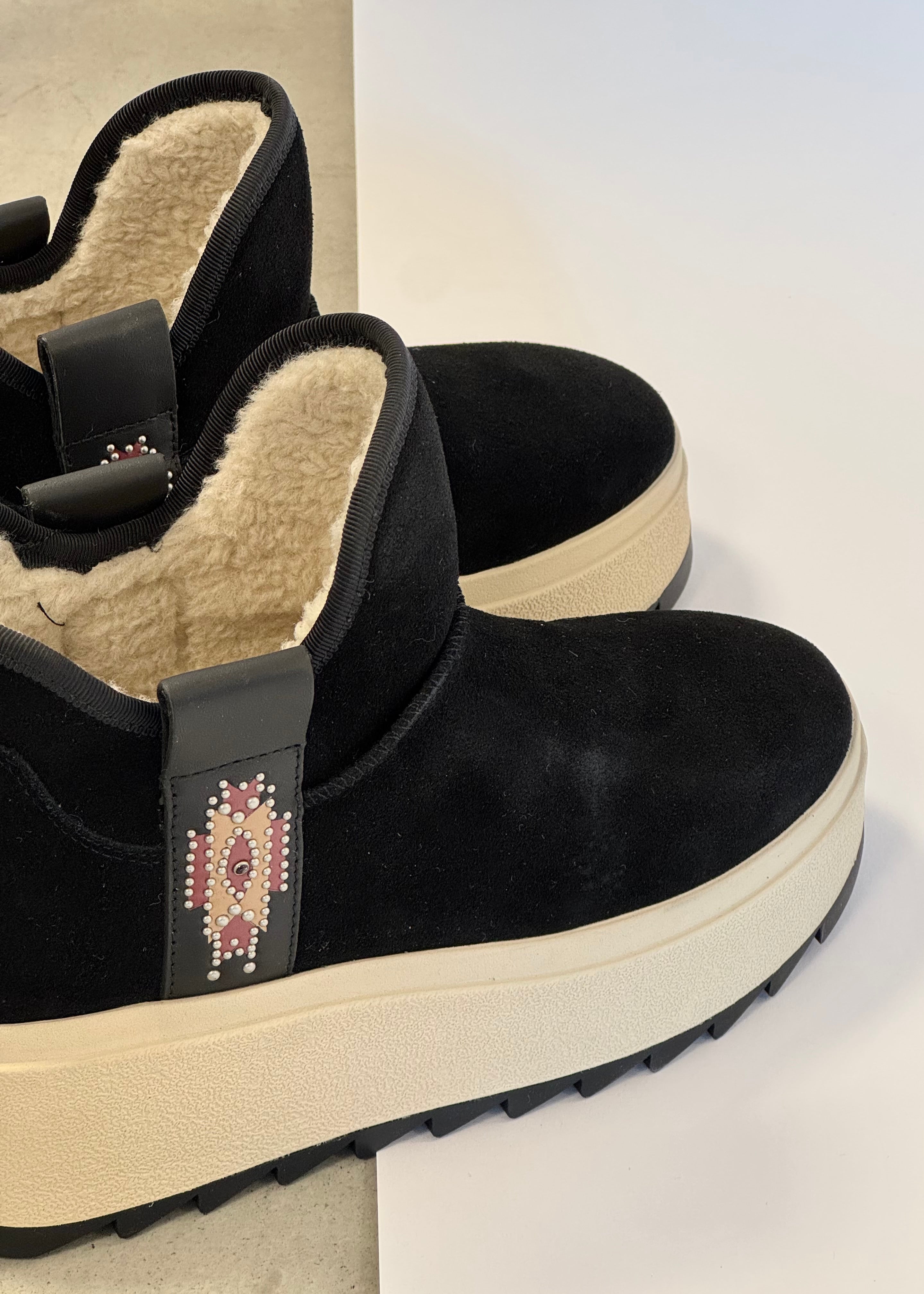 Boots Ash Mask fur Black suède - L'adresse Corte