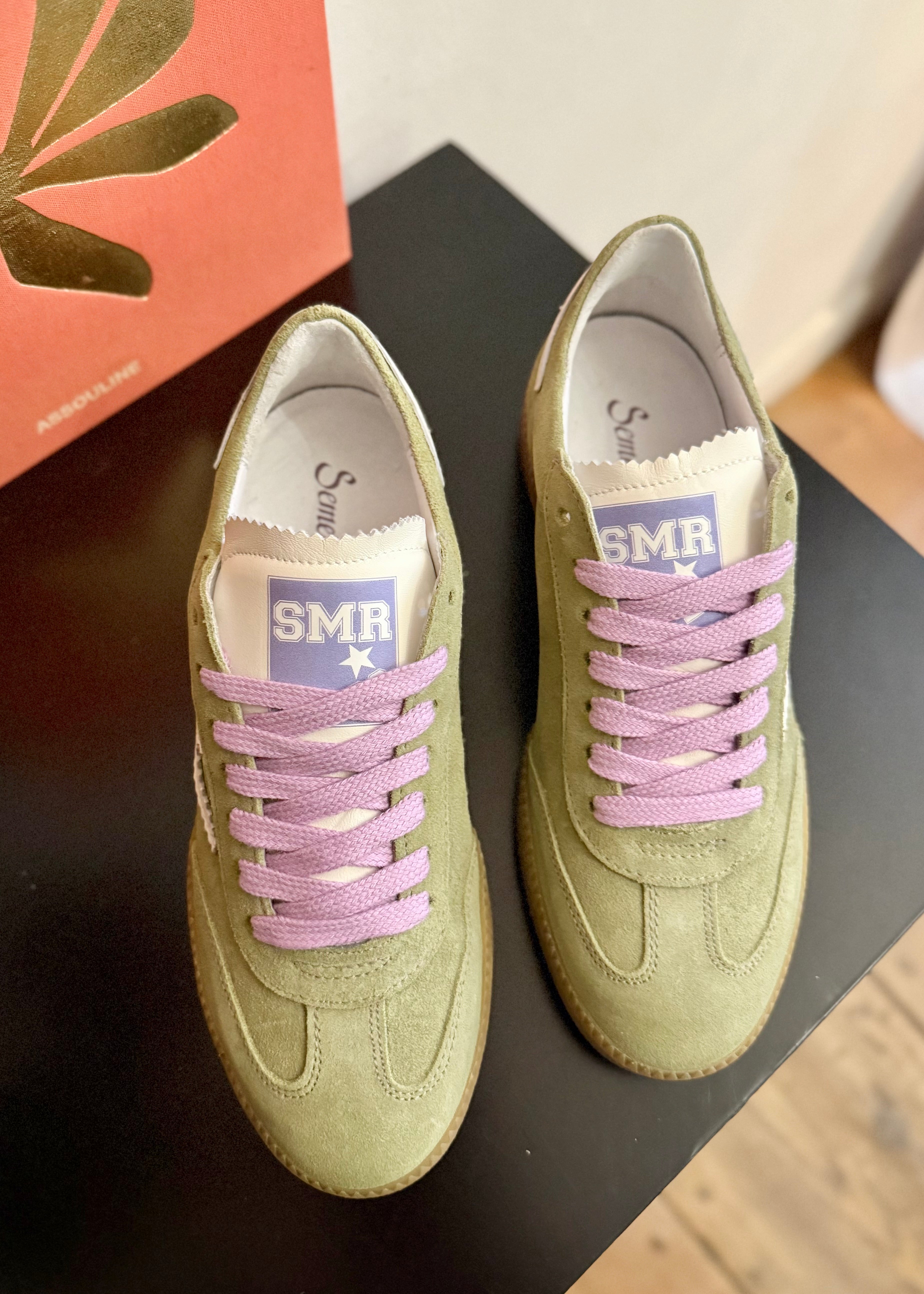 Baskets Semerdjian Aslan B166 pistacchio - L'adresse Corte