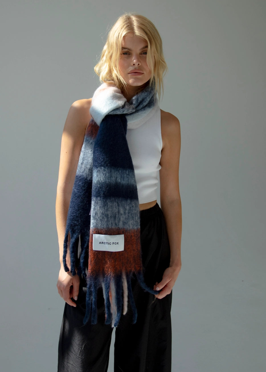 Écharpe Arctic Fox & Co - Navy check Arctic Fox and Co