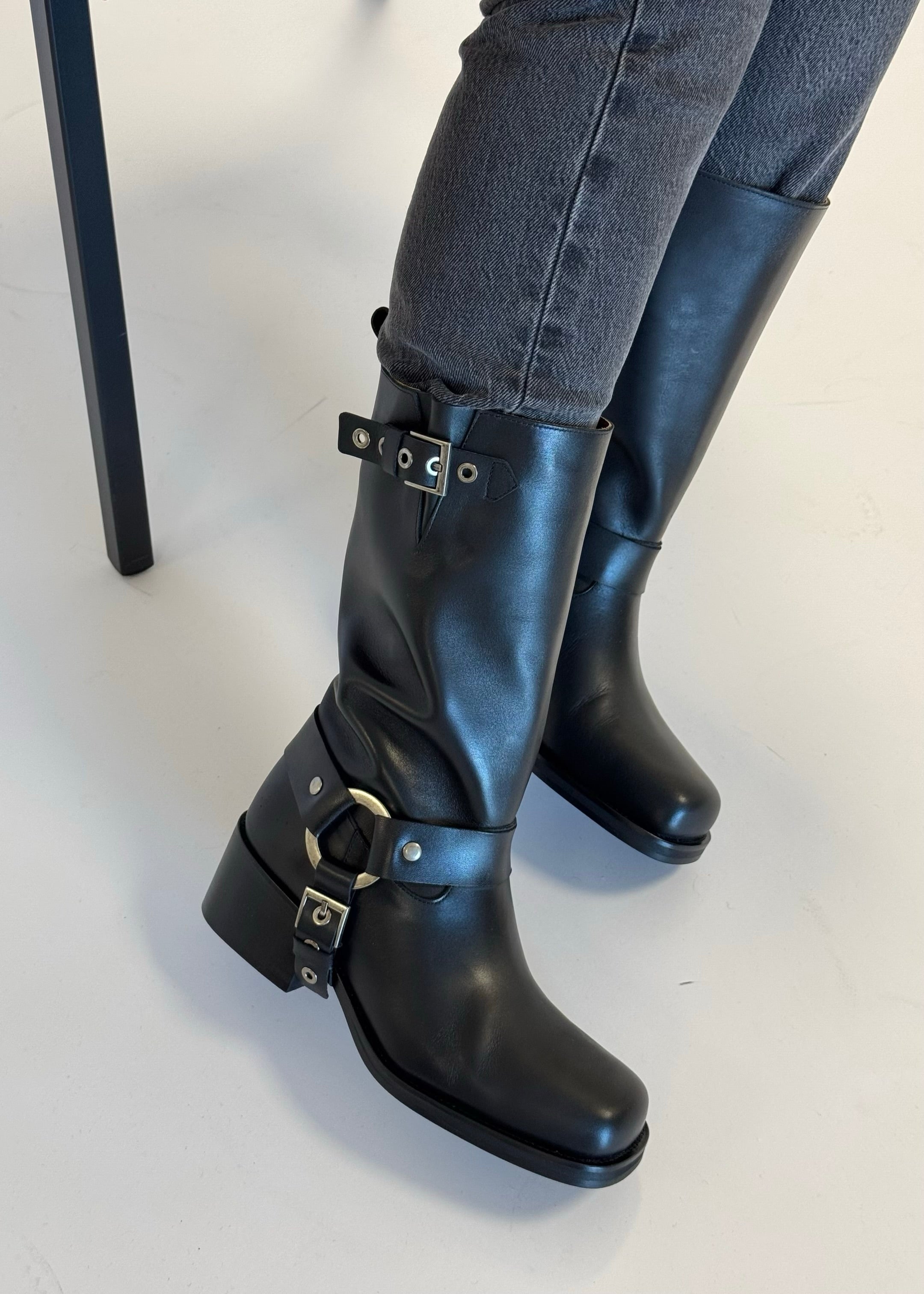Bottes Toral Laura Carré Nero - L'adresse Corte