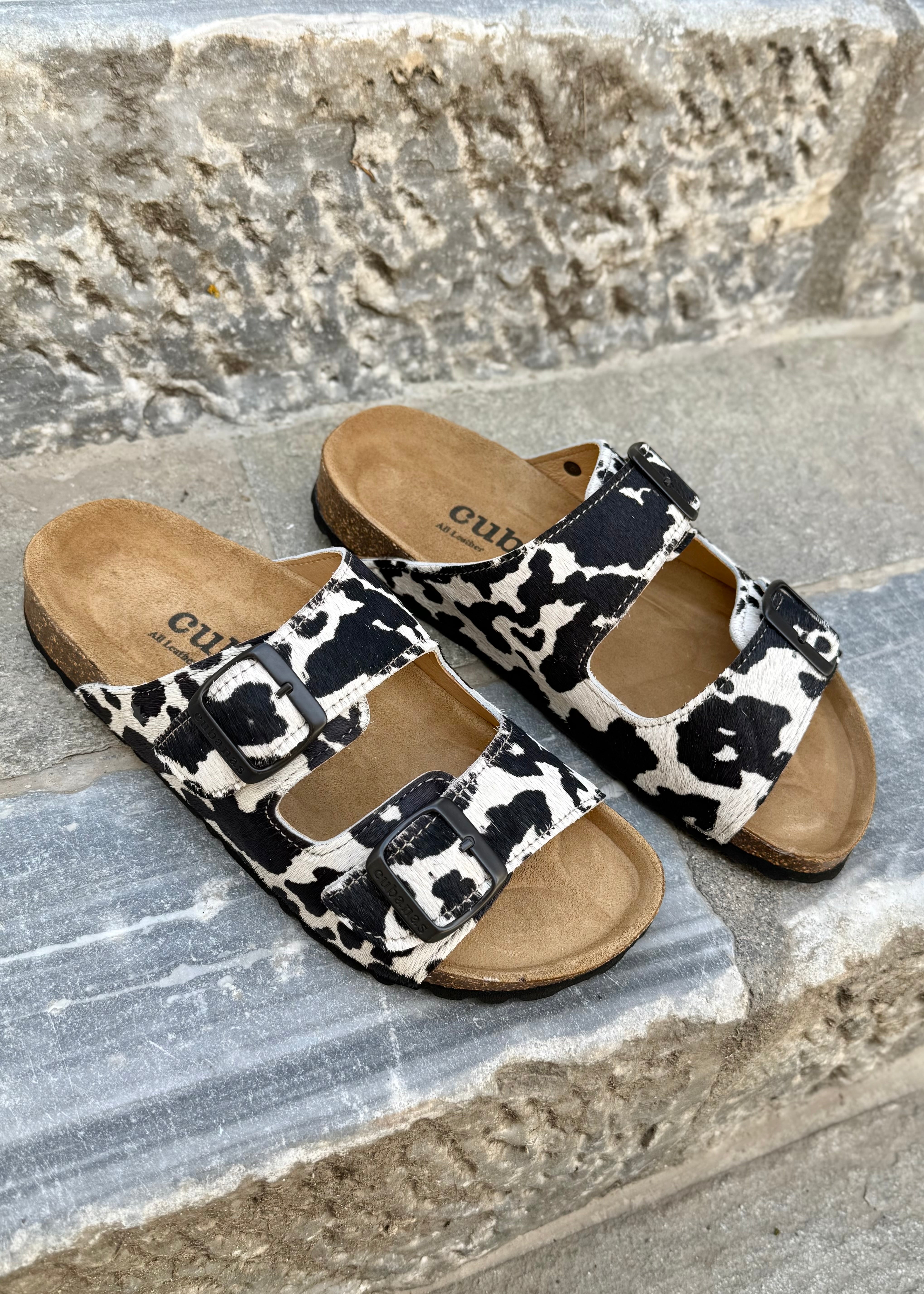 Sandales Cubanas Amalia Cow print