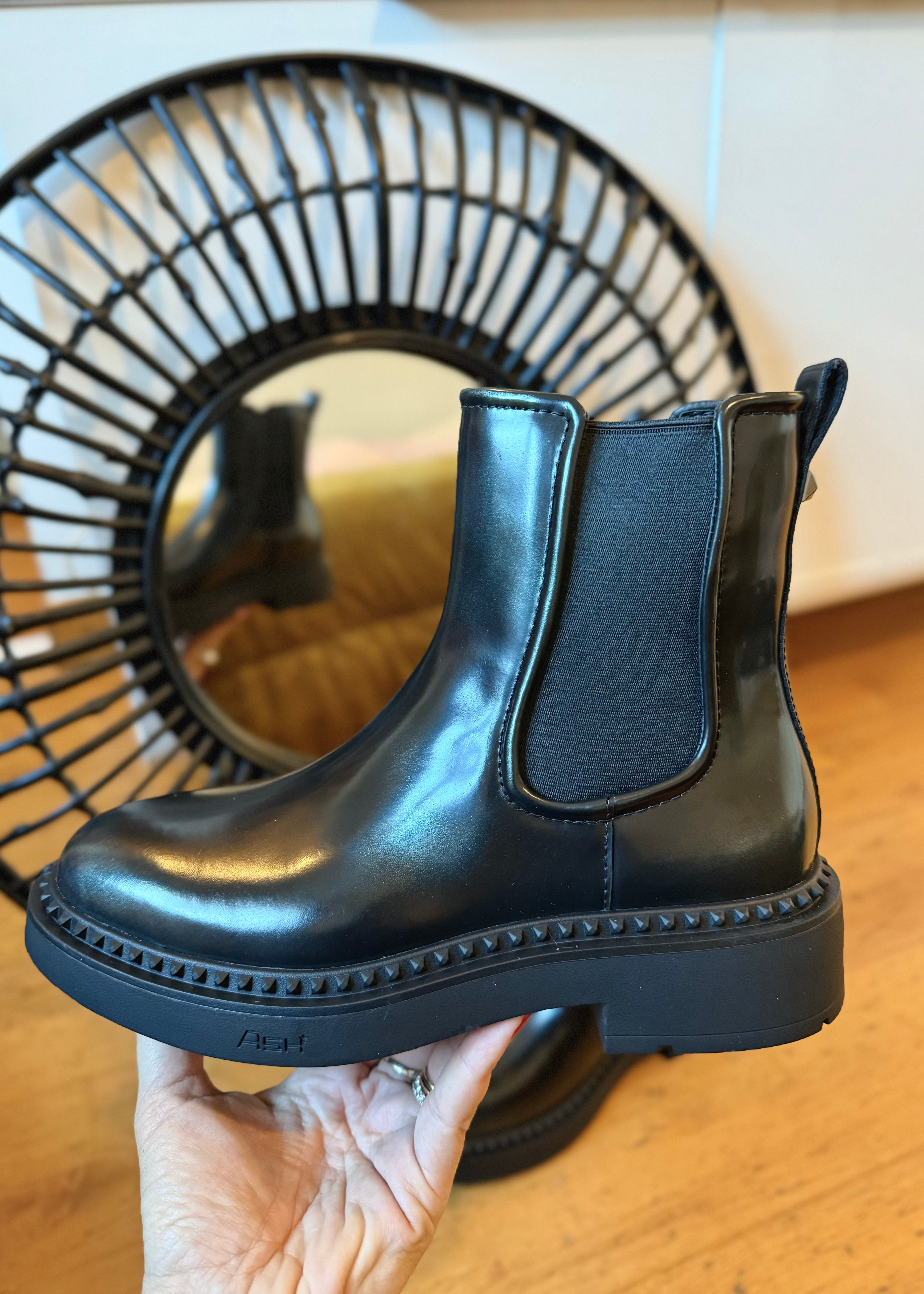 Bottines Ash Madison Black Denim - L'adresse Corte