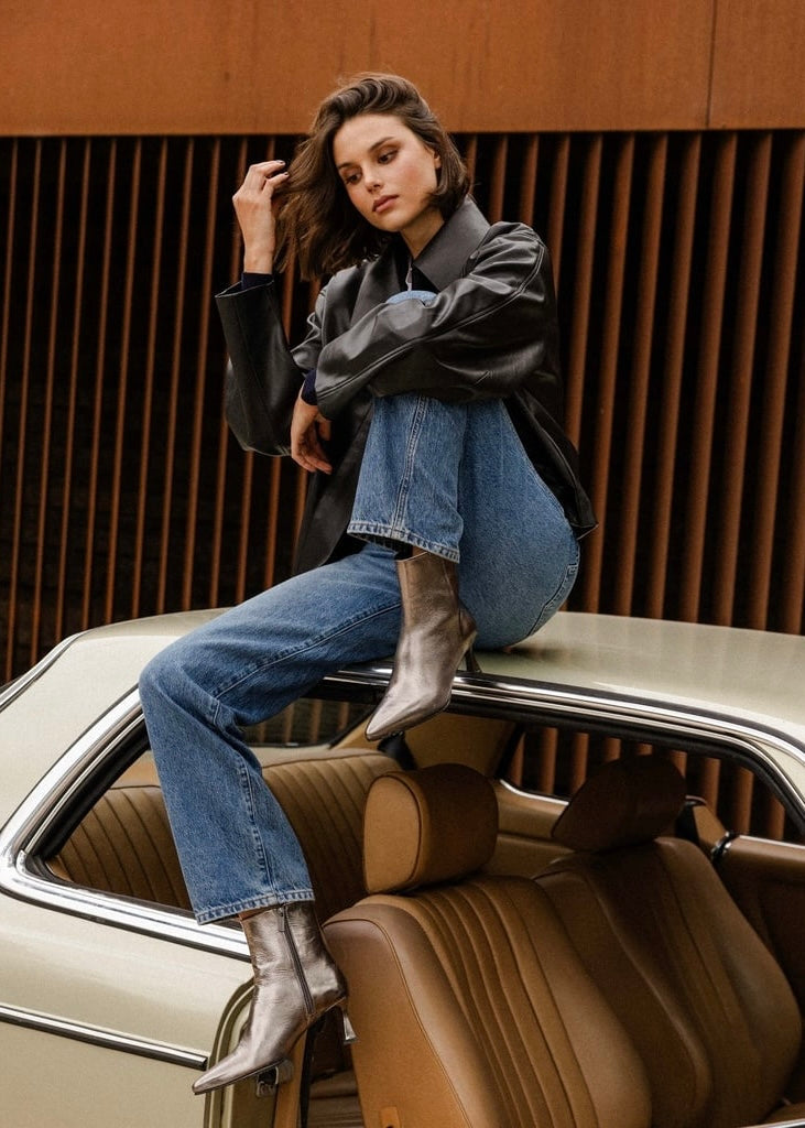 Bottines à talons Bobbies Audrey Silver Bobbies