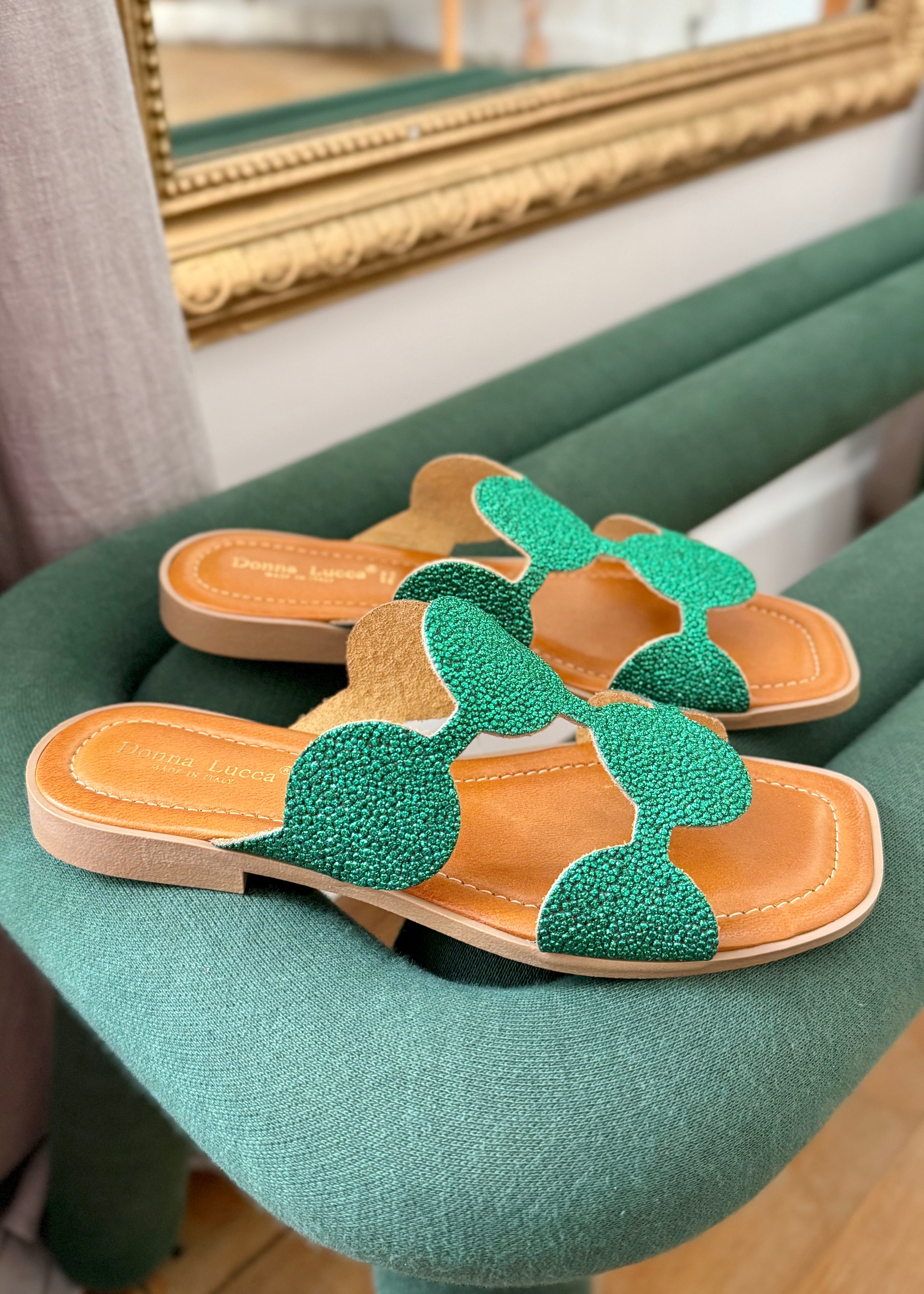 Sandales Donna Lucca 1739 Vert - L'adresse Corte