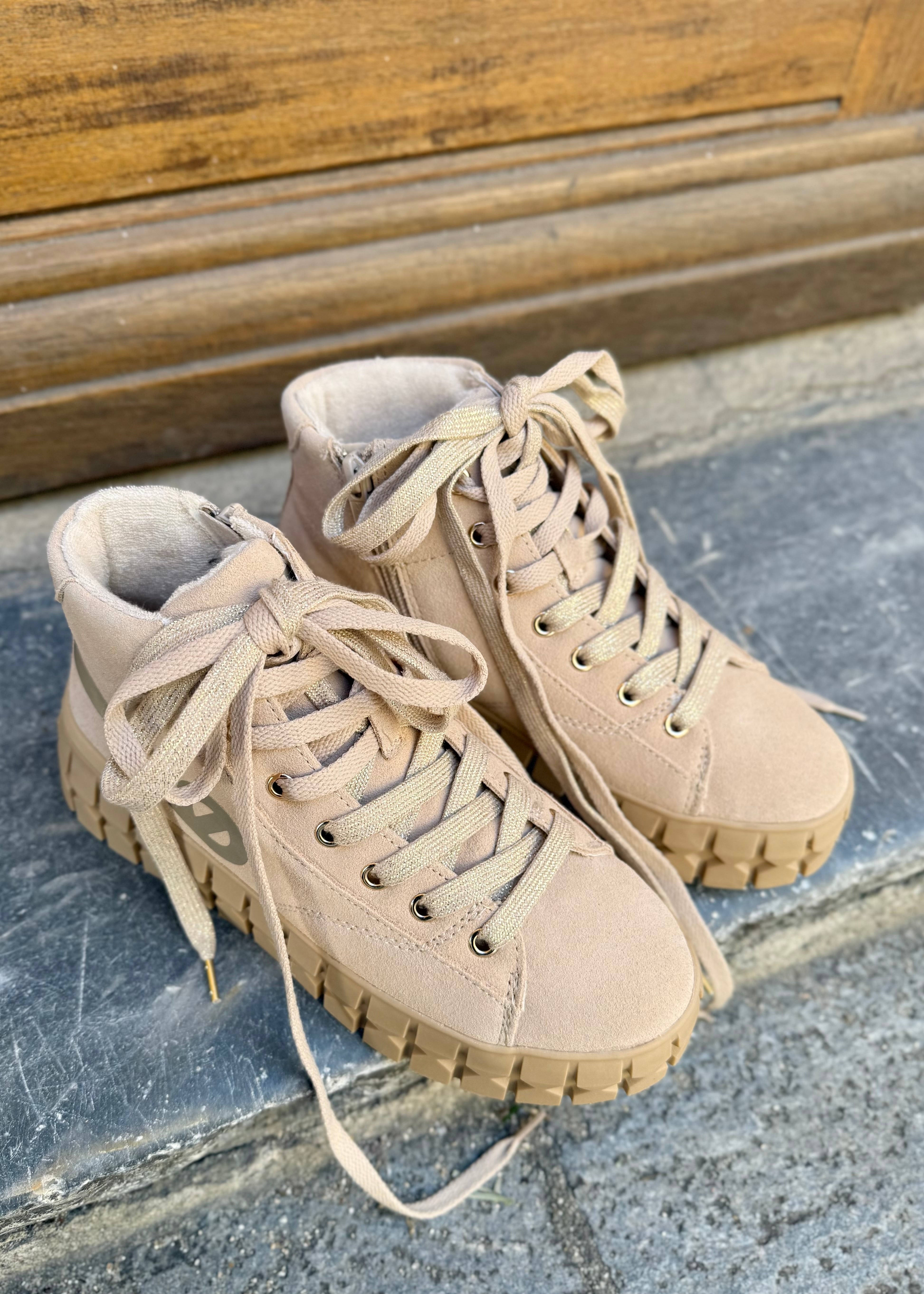 Baskets No name Play mid Nude - L'adresse Corte
