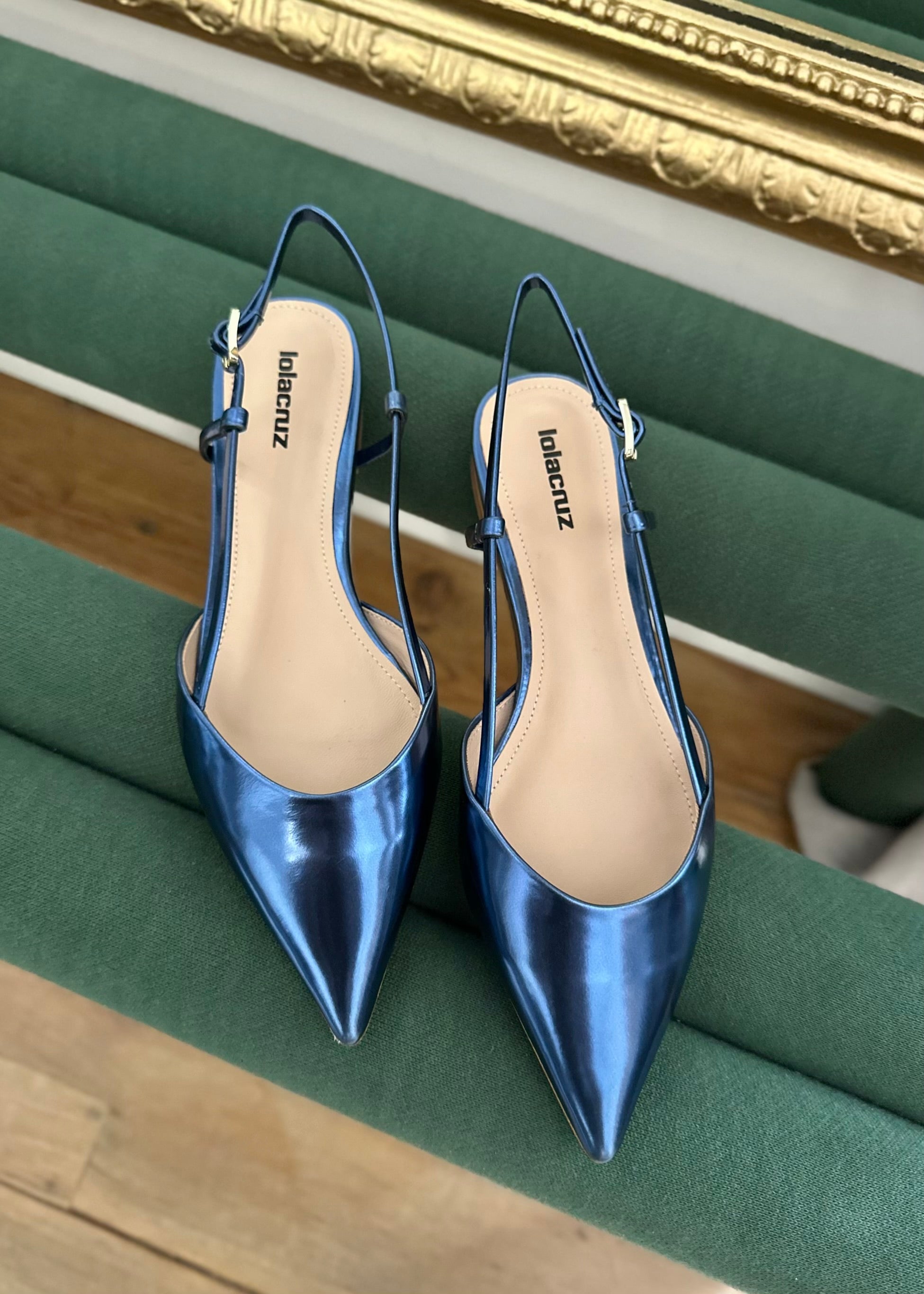 Slingbacks Lola Cruz Carmen Azul - L'adresse Corte