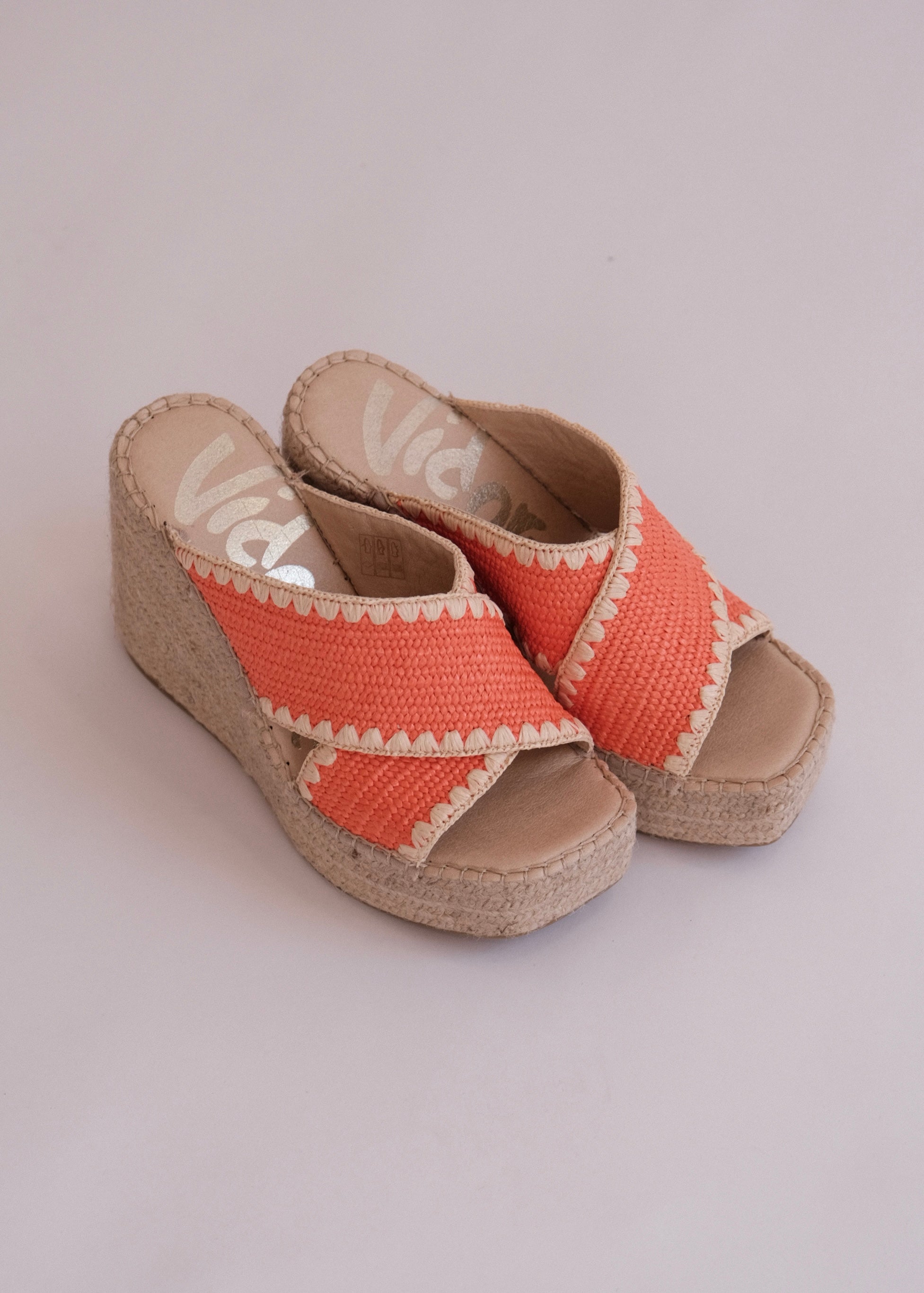Espadrilles compensées Vidorreta 79900 Salmon Vidorreta