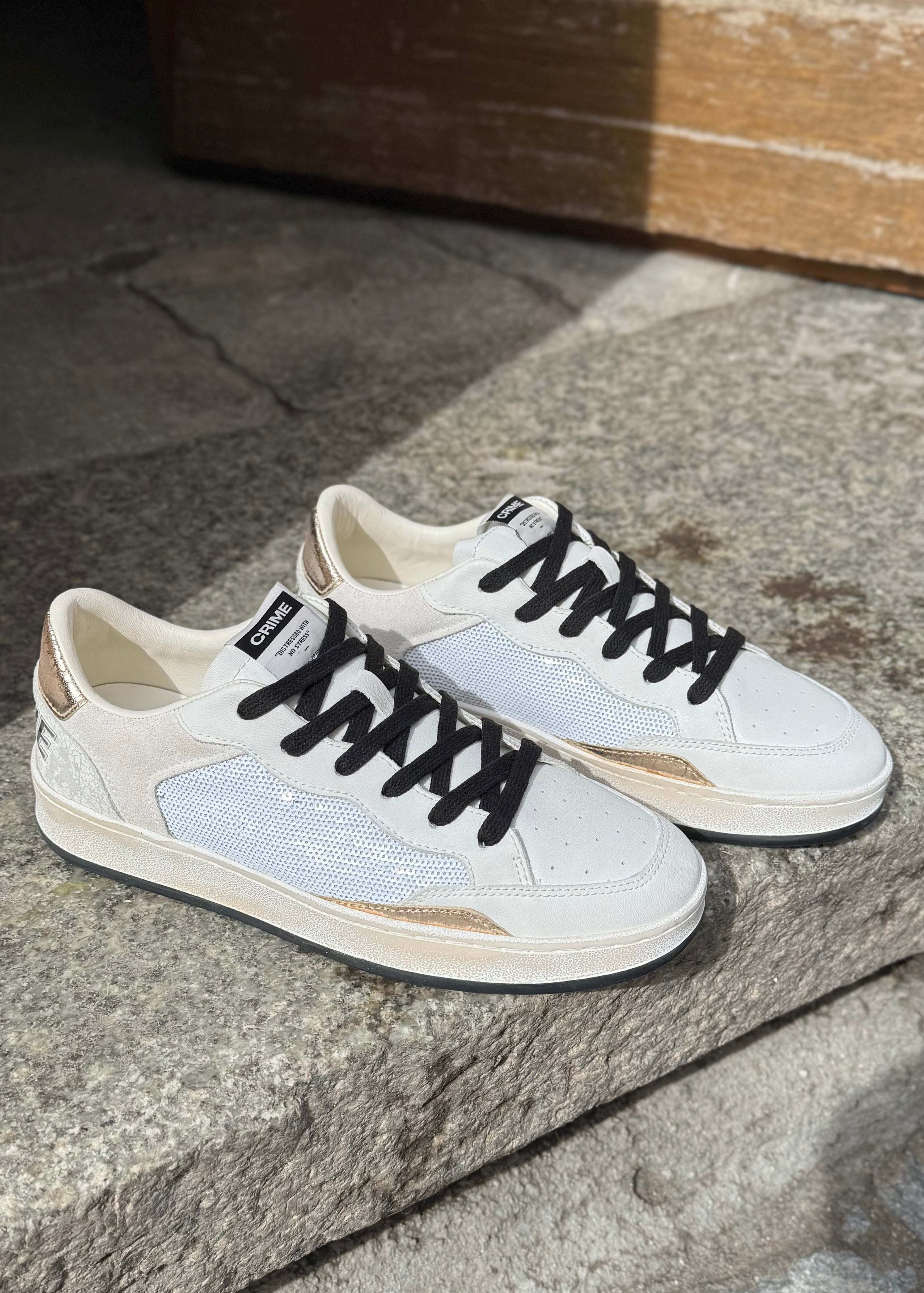 Baskets Crime London Chelsea Platinum - L'adresse Corte