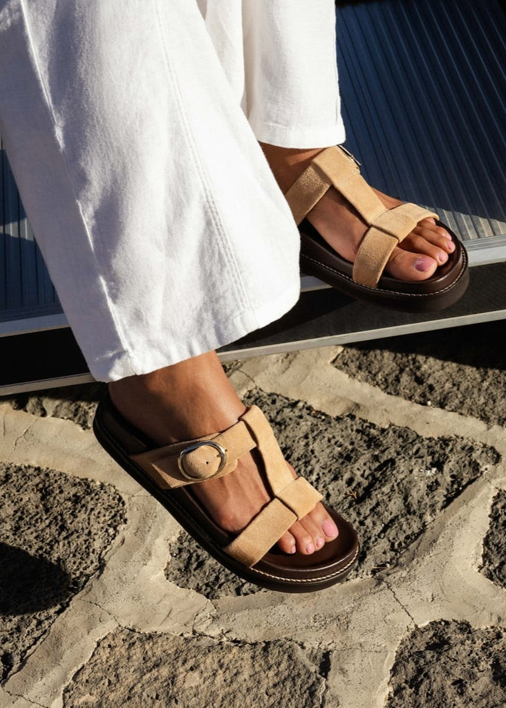 Sandales Bobbies Fajar suède sand