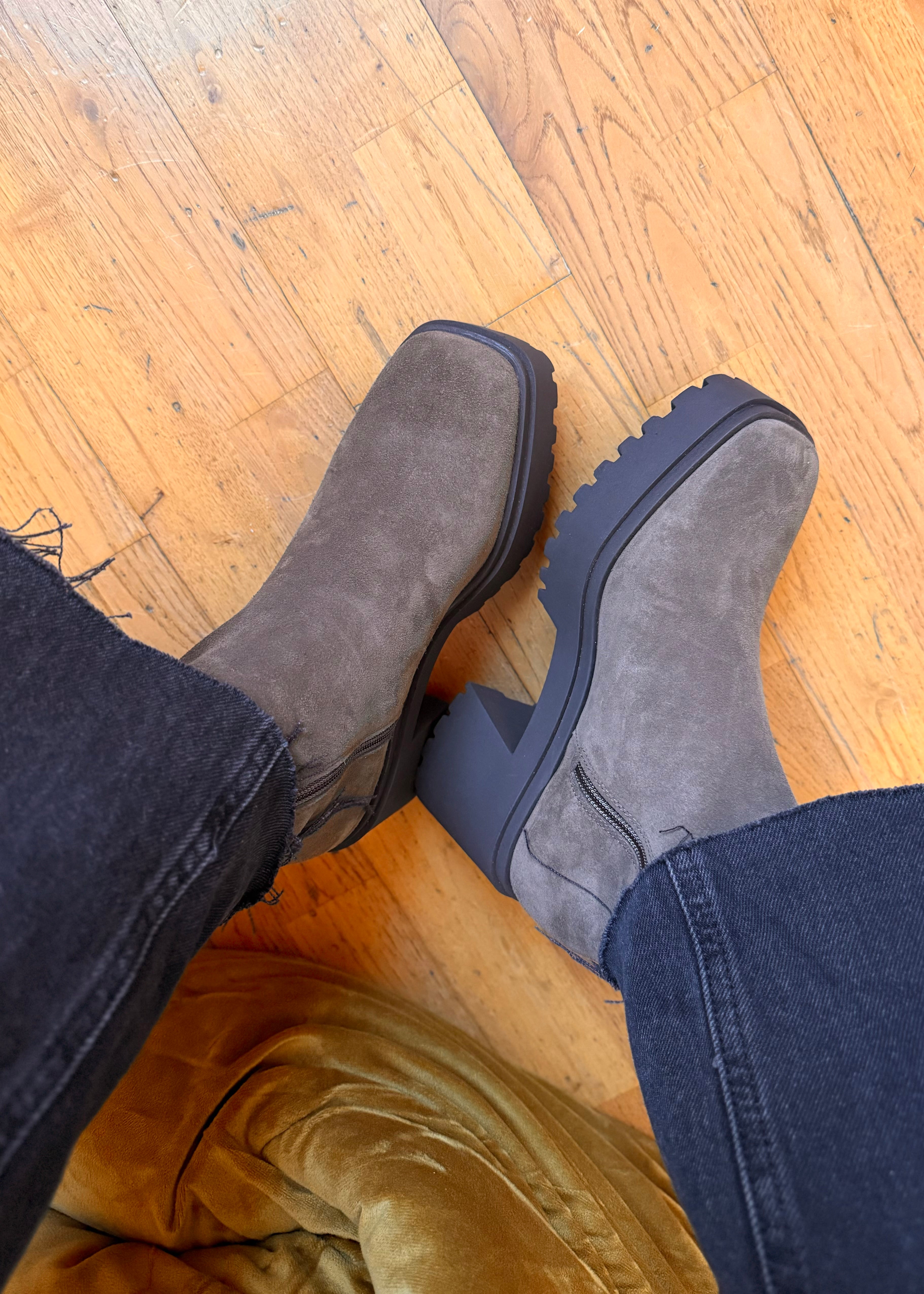 Bottines Bobbies Sadie Brun kaki - L'adresse Corte