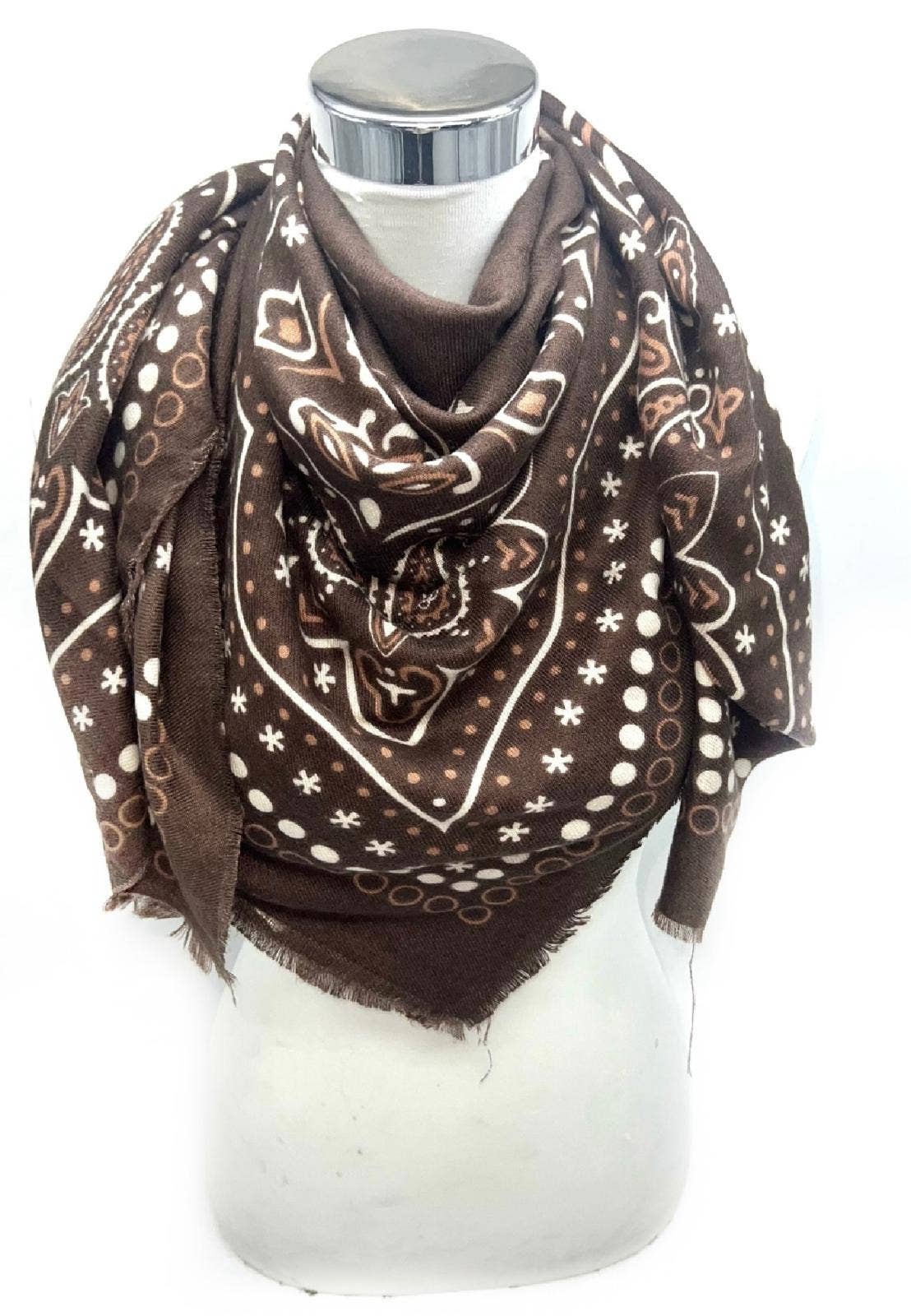 Foulard maxi carré K7 Paisley