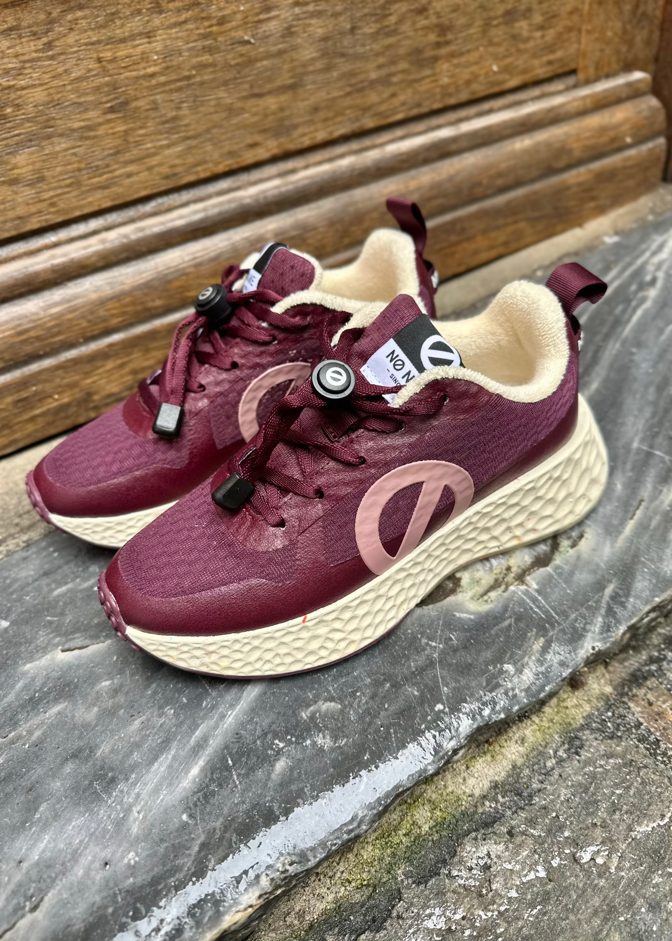 Baskets No Name Carter Fly - Burgundy - L'adresse Corte