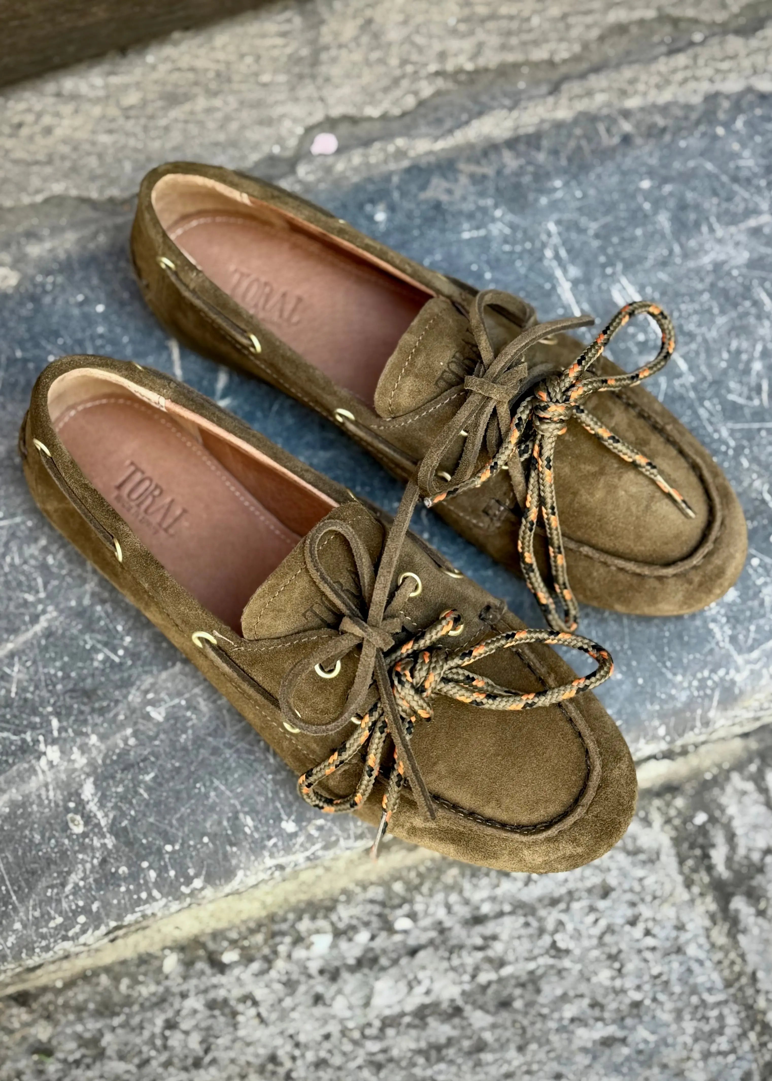 Mocassins Toral Nahua suède Olive Toral