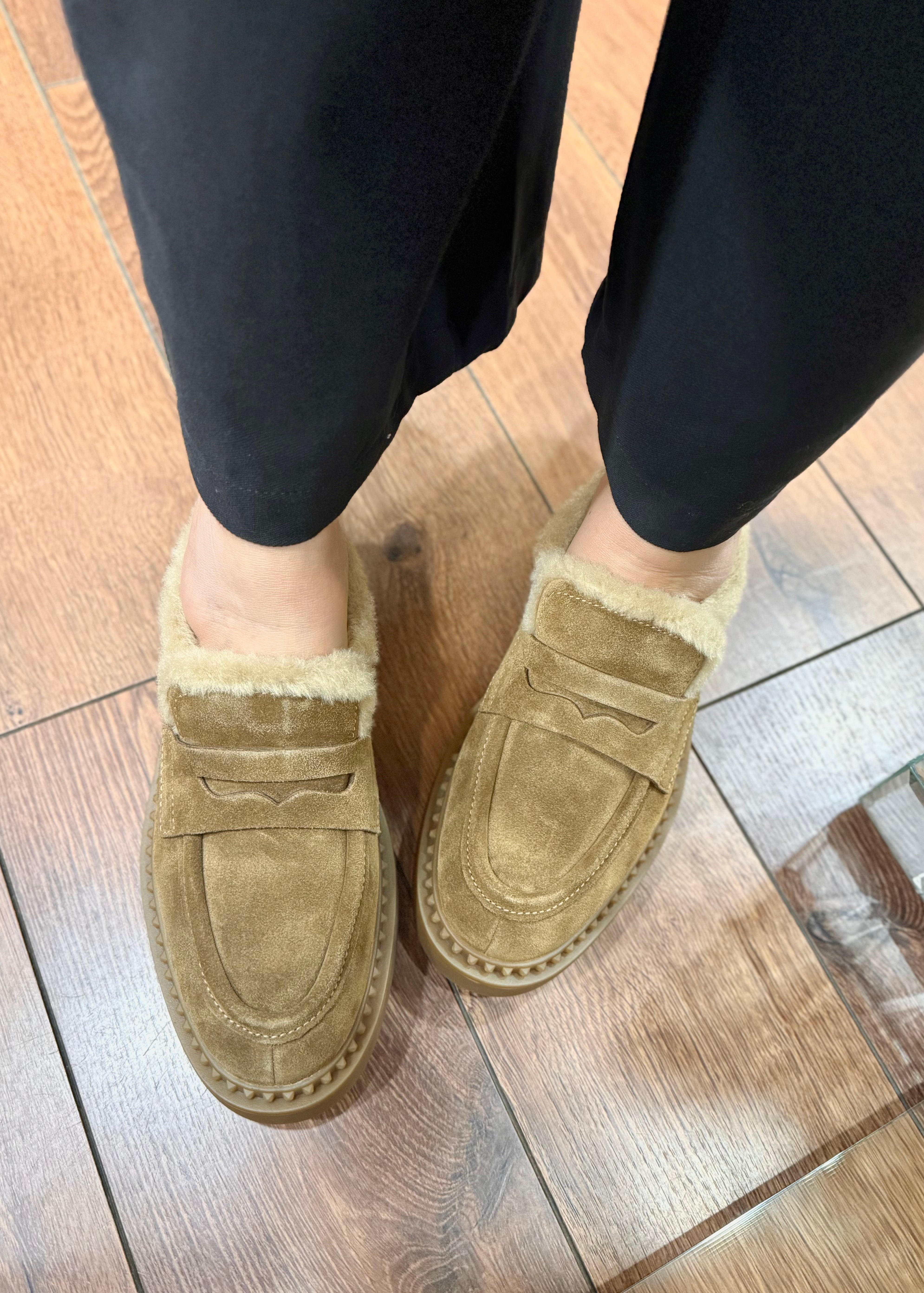 Mocassins Ash Medusa Fur Land Camel Ash