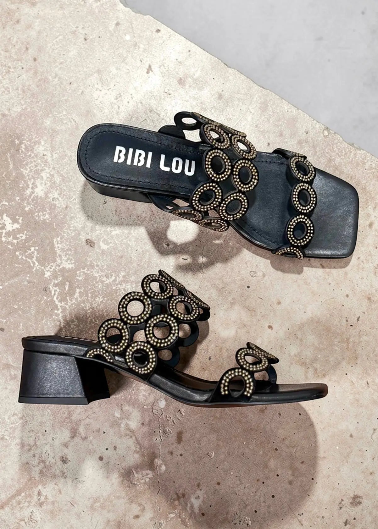 Mules à talons Bibi Lou Oribu Noir Bibi Lou