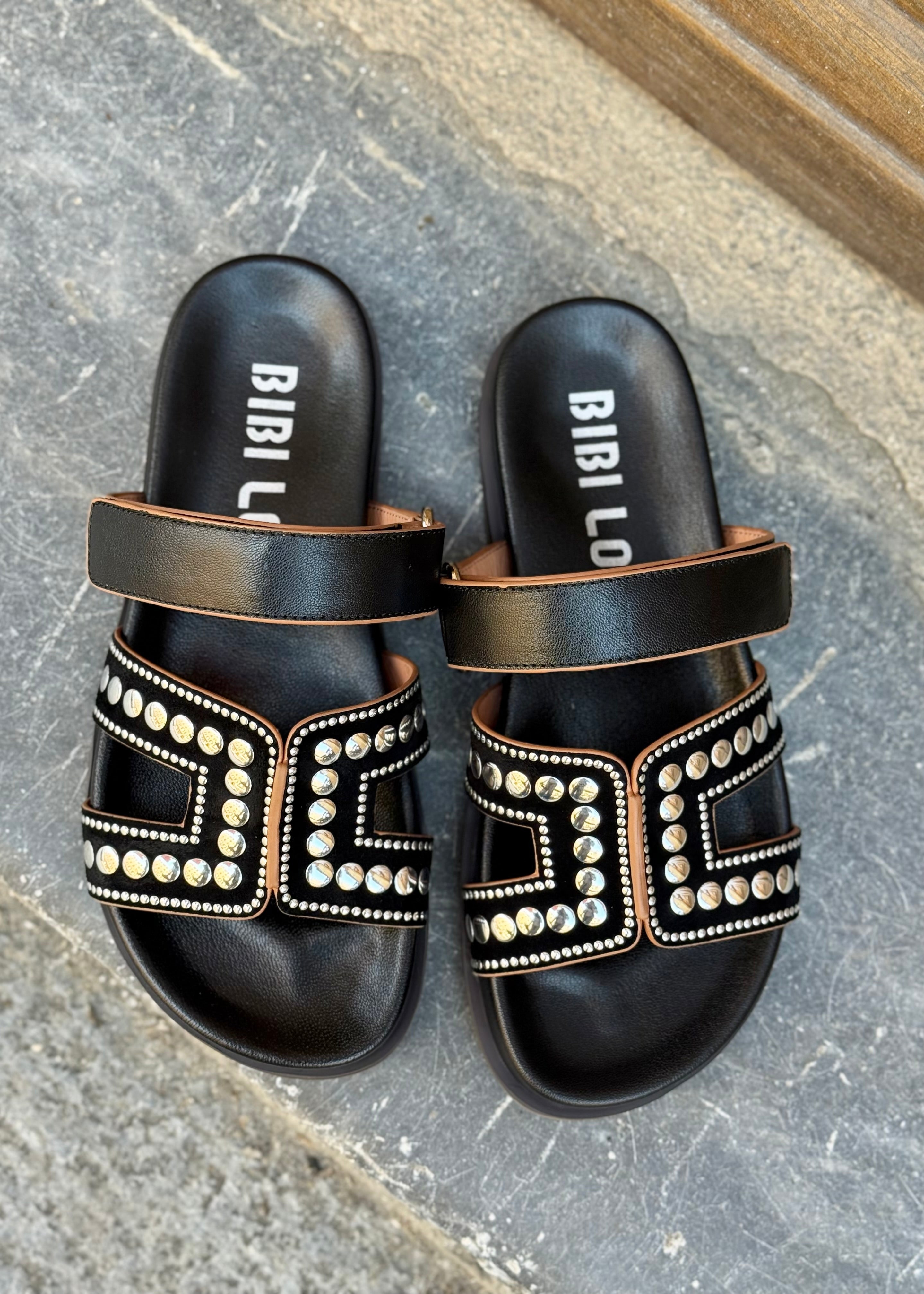 Mules Bibi Lou Mindy Nero studs Bibi Lou