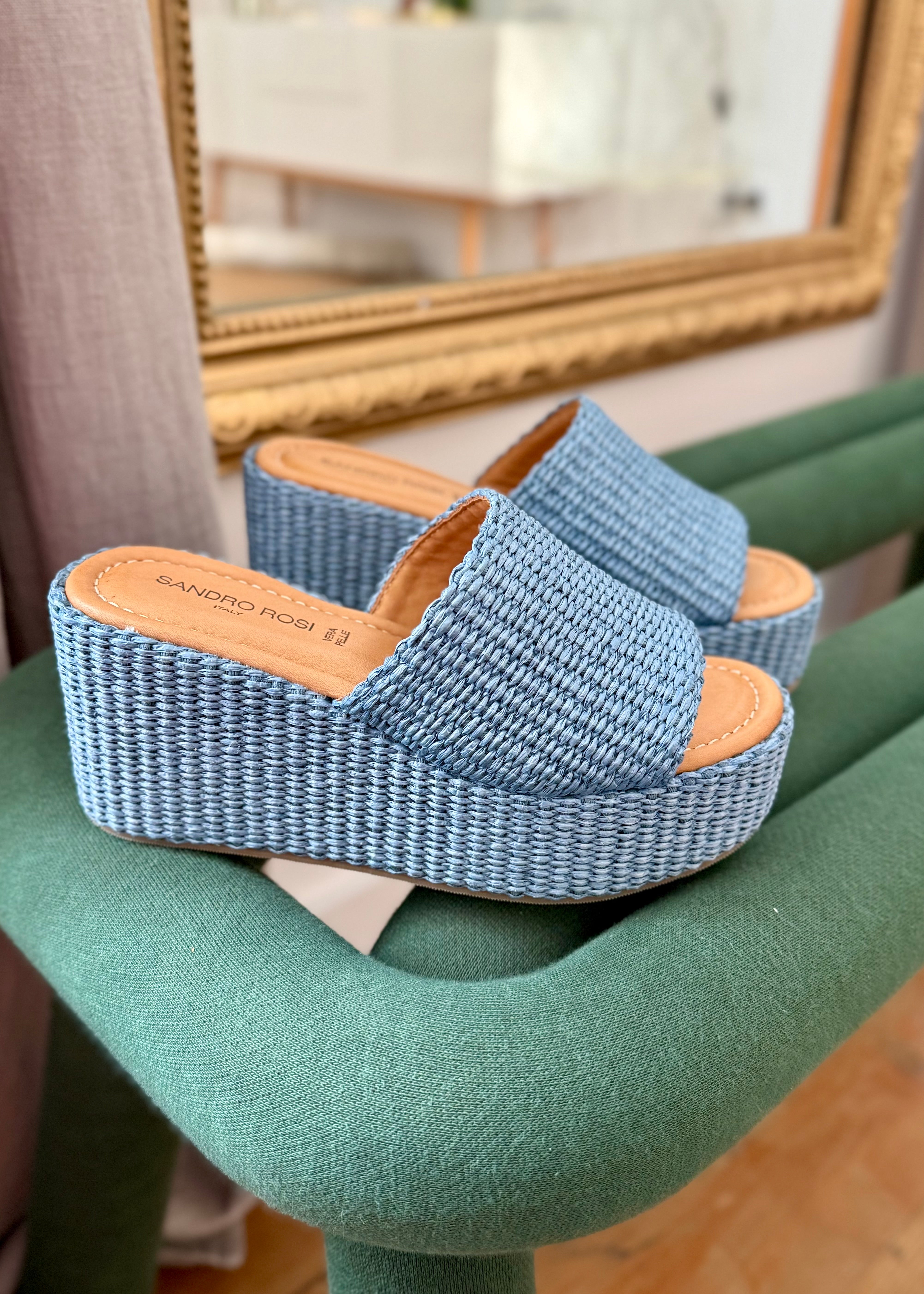 Mules compensées Sandro Rosi Jeans