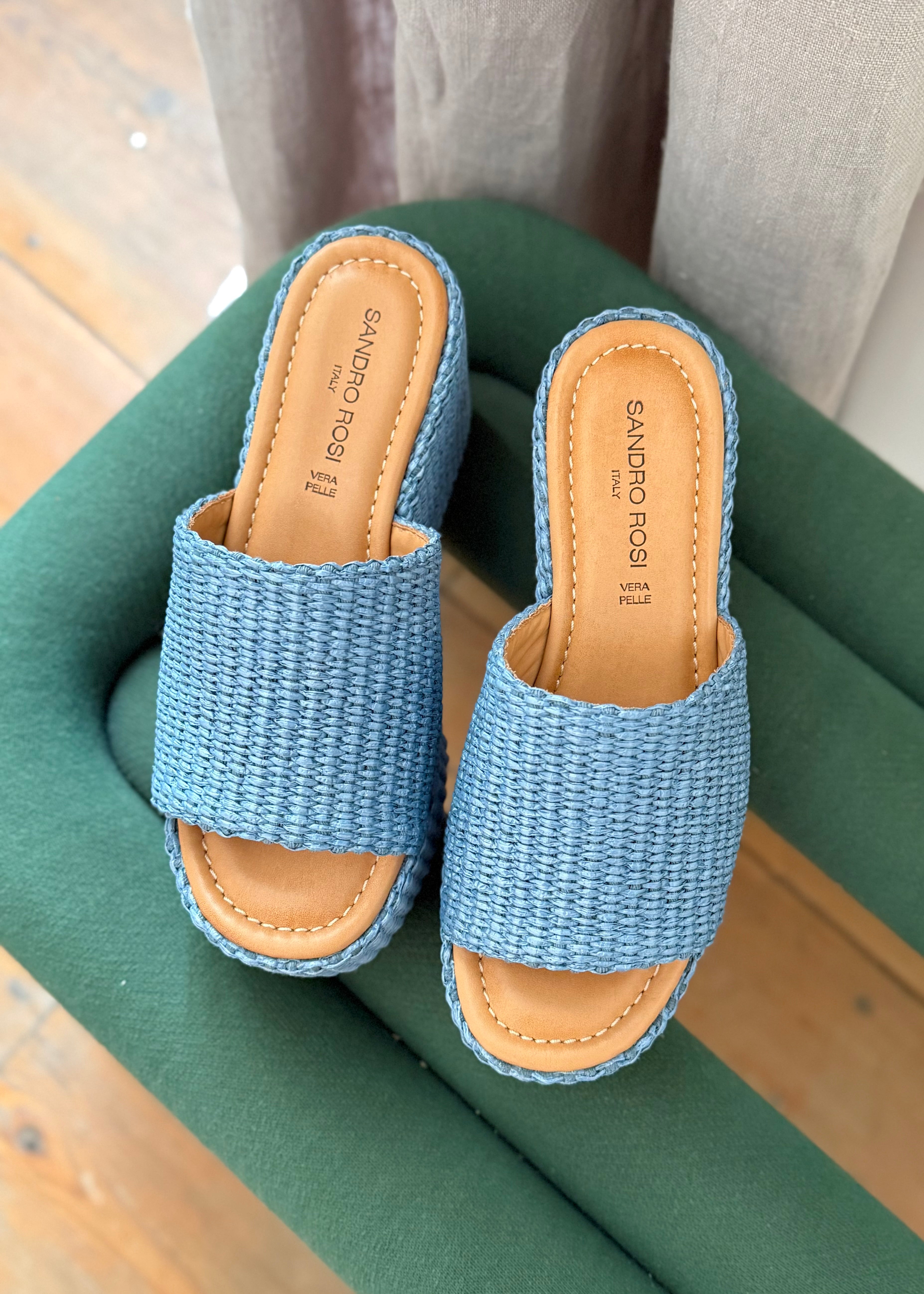 Mules compensées Sandro Rosi Jeans