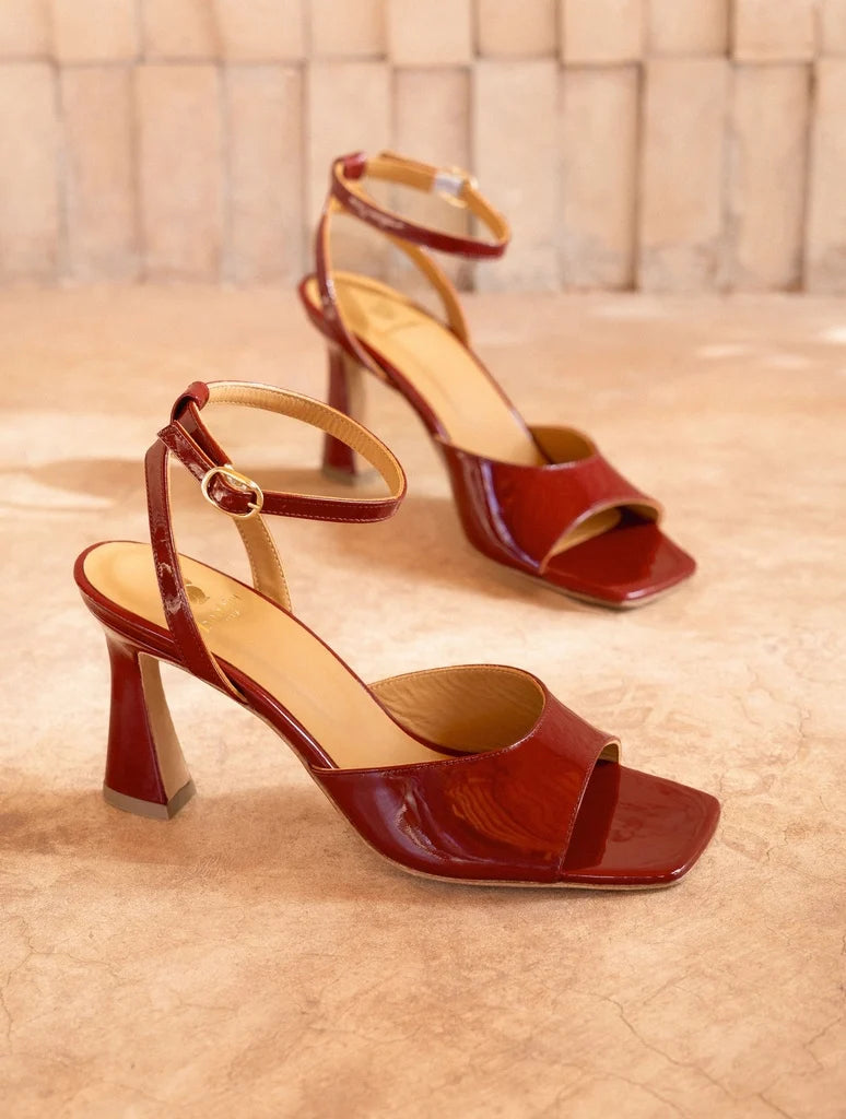 Sandales à talons Bobbies Piper rubis