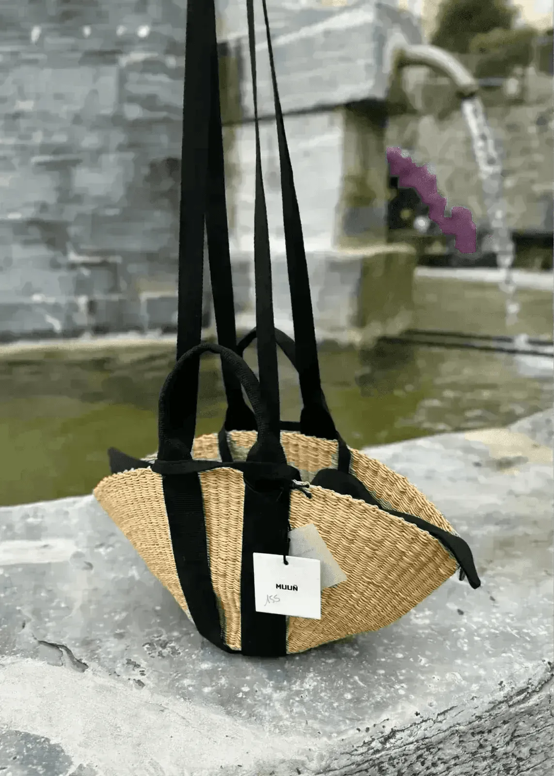 Panier Muuñ Mini Sophie - Natural - Black Handles Muuñ