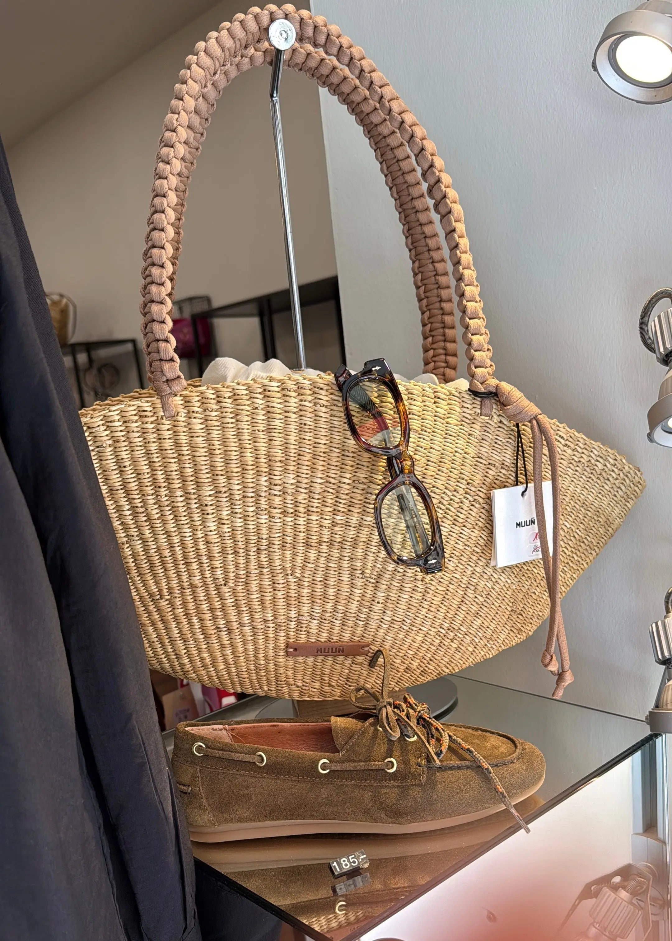 Panier Muuñ Shell - beige coton handles Muun