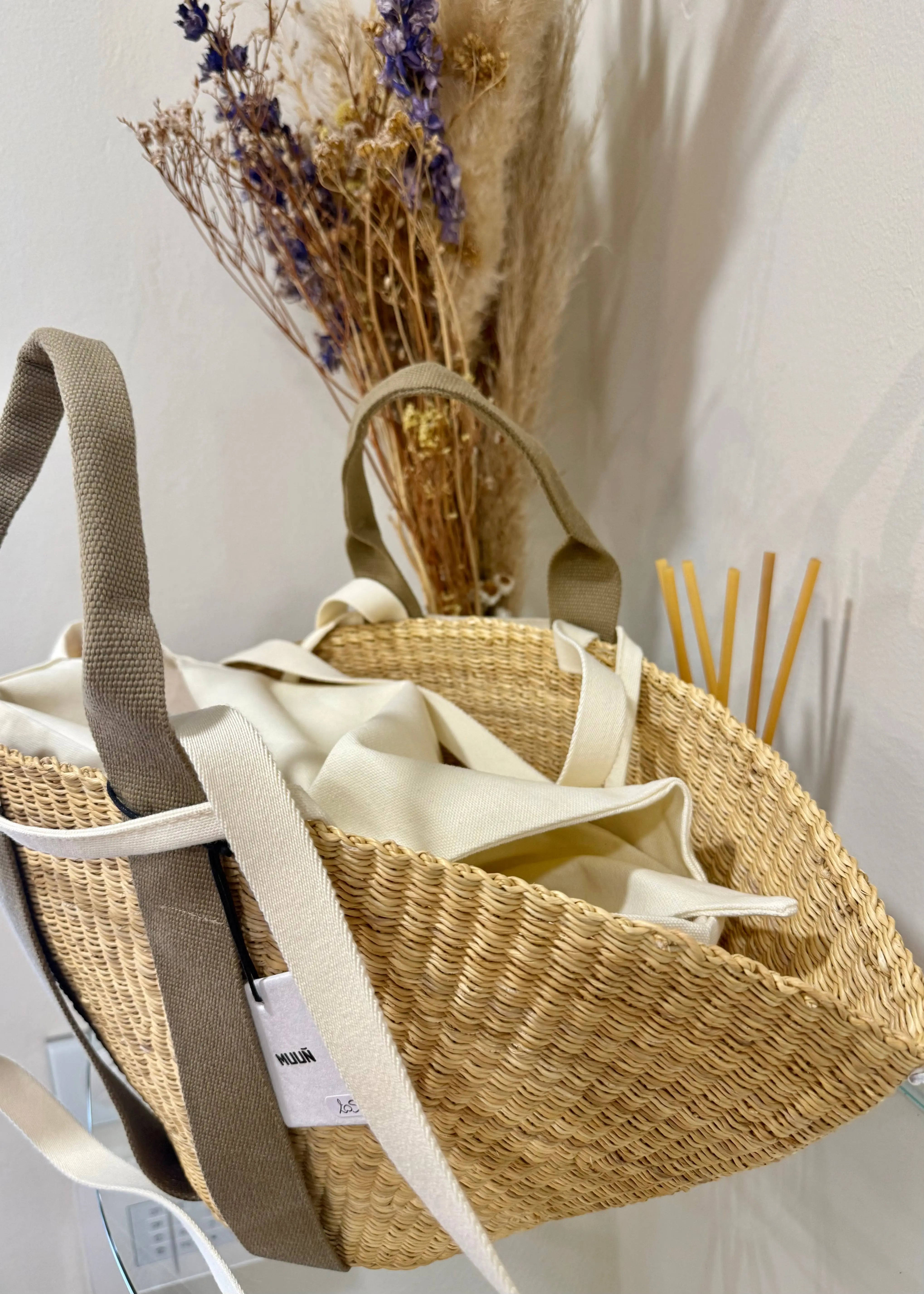 Panier Muuñ Sophie - Natural - Beige Handles Muuñ