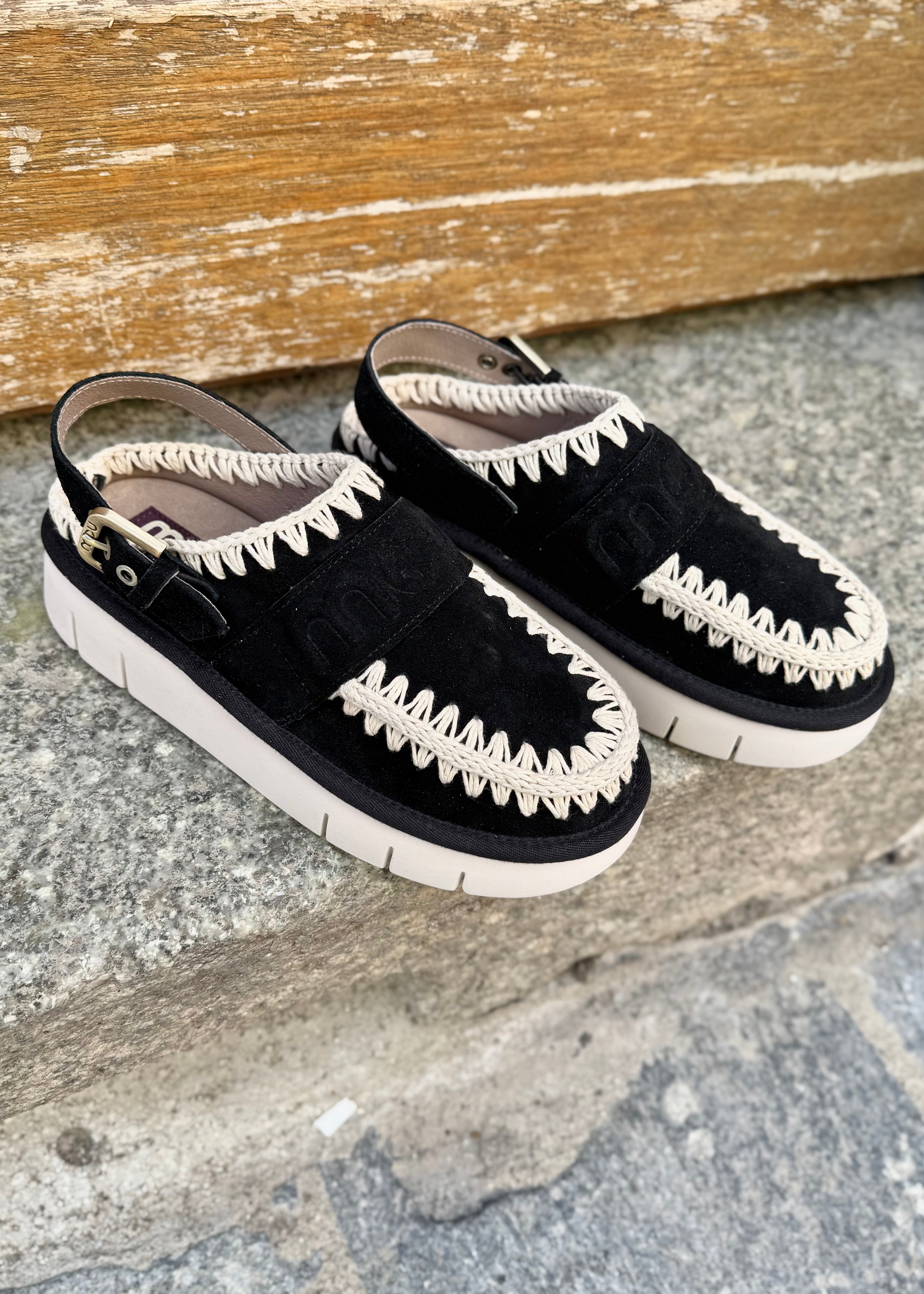 Sabots Mou Clog Bounce Black/White