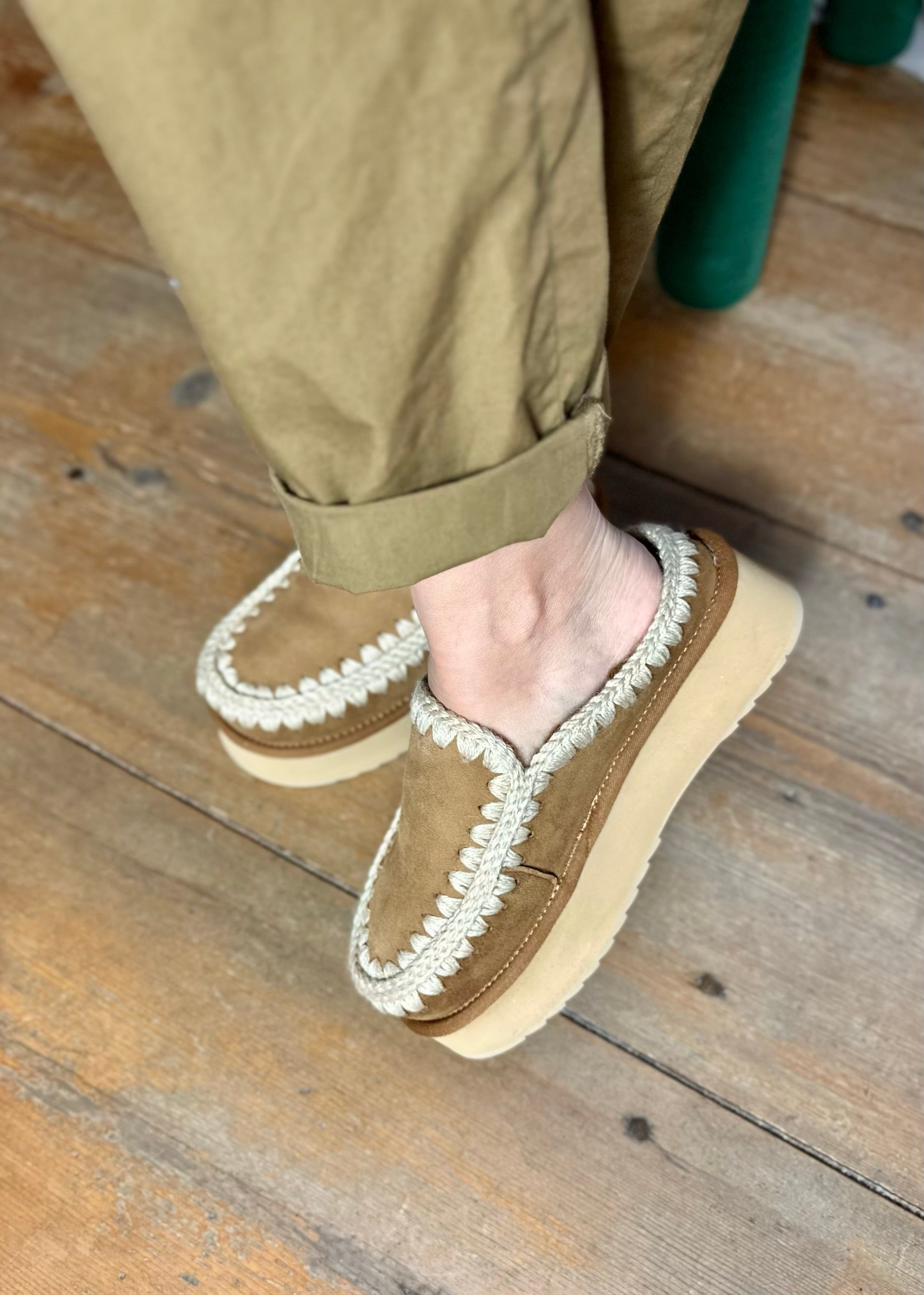 Sabots Mou Clog Eskimo platform Cognac