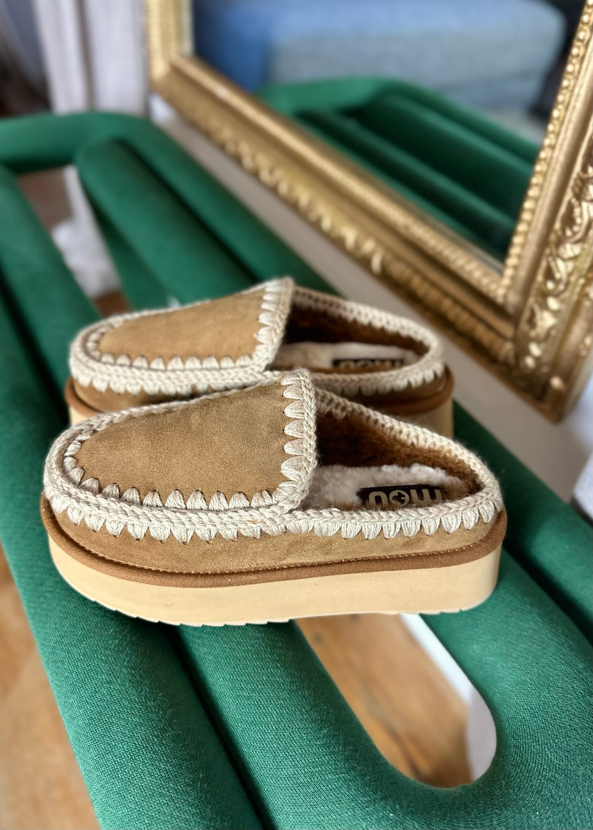 Sabots Mou Clog Eskimo platform Cognac