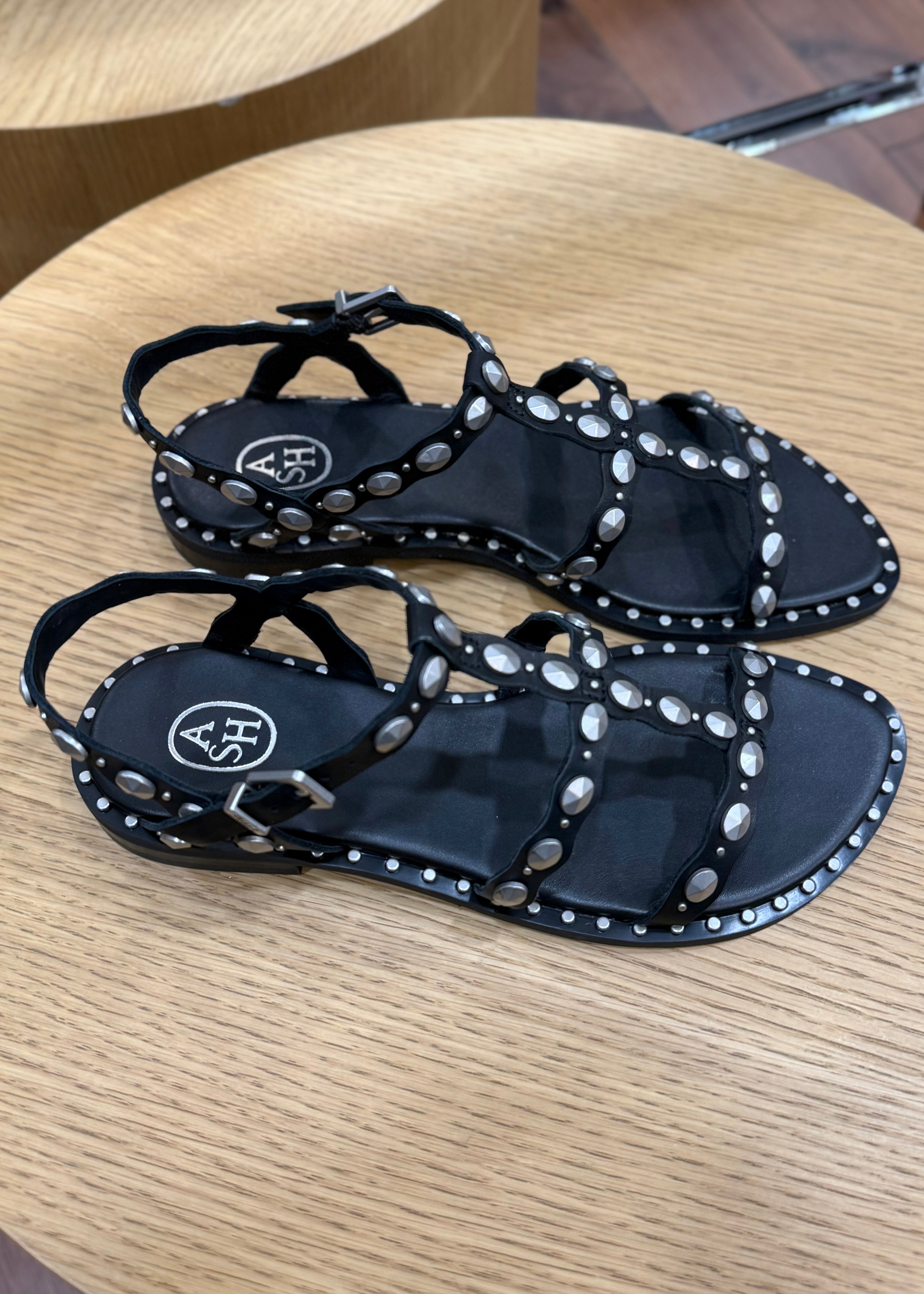 Sandales ASH Plus Black silver studs Ash