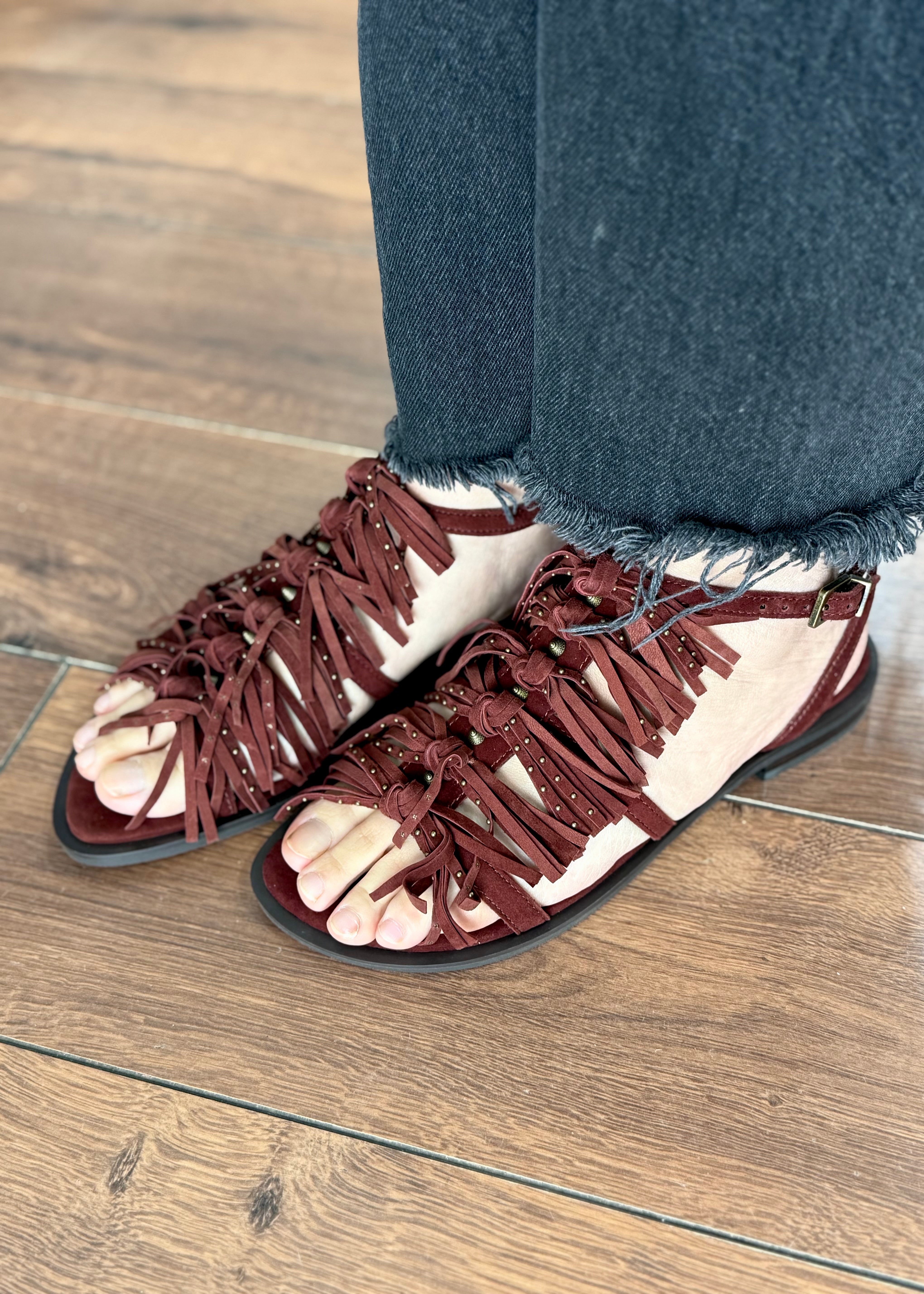 Sandales Ash Panic Marsala fringes Ash