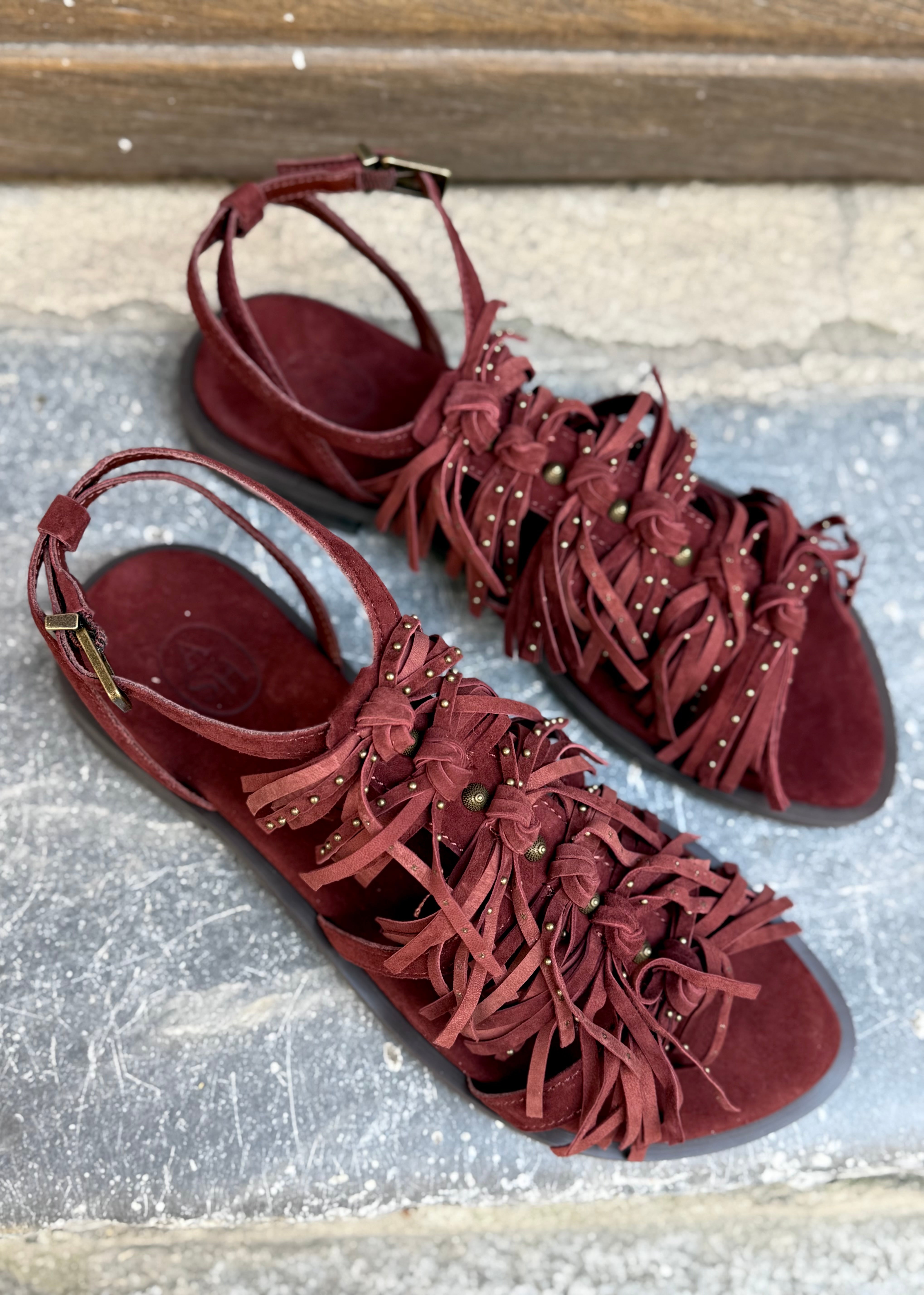 Sandales Ash Panic Marsala fringes Ash