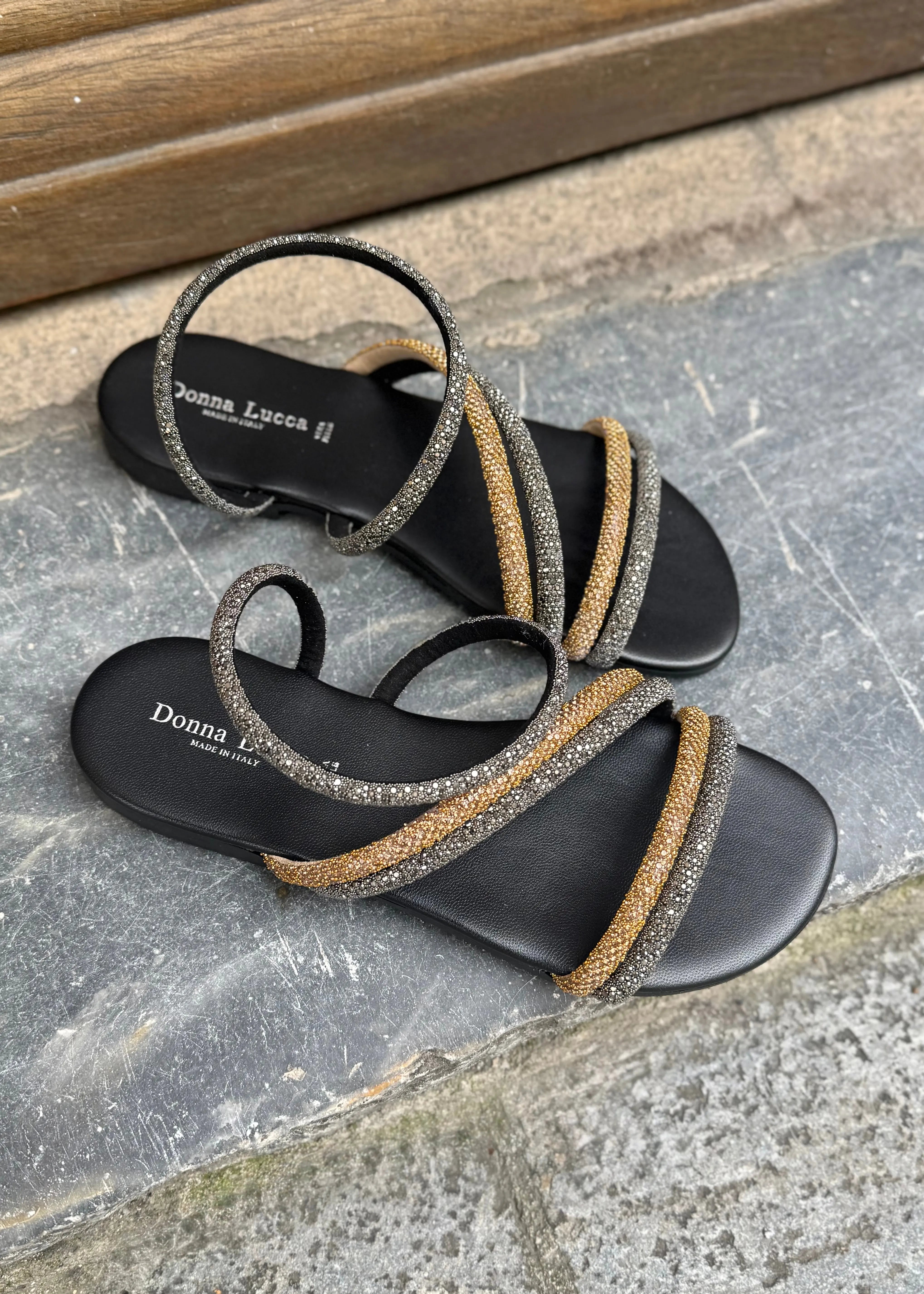 Sandales Donna Lucca 1826 black/bronze Donna Lucca