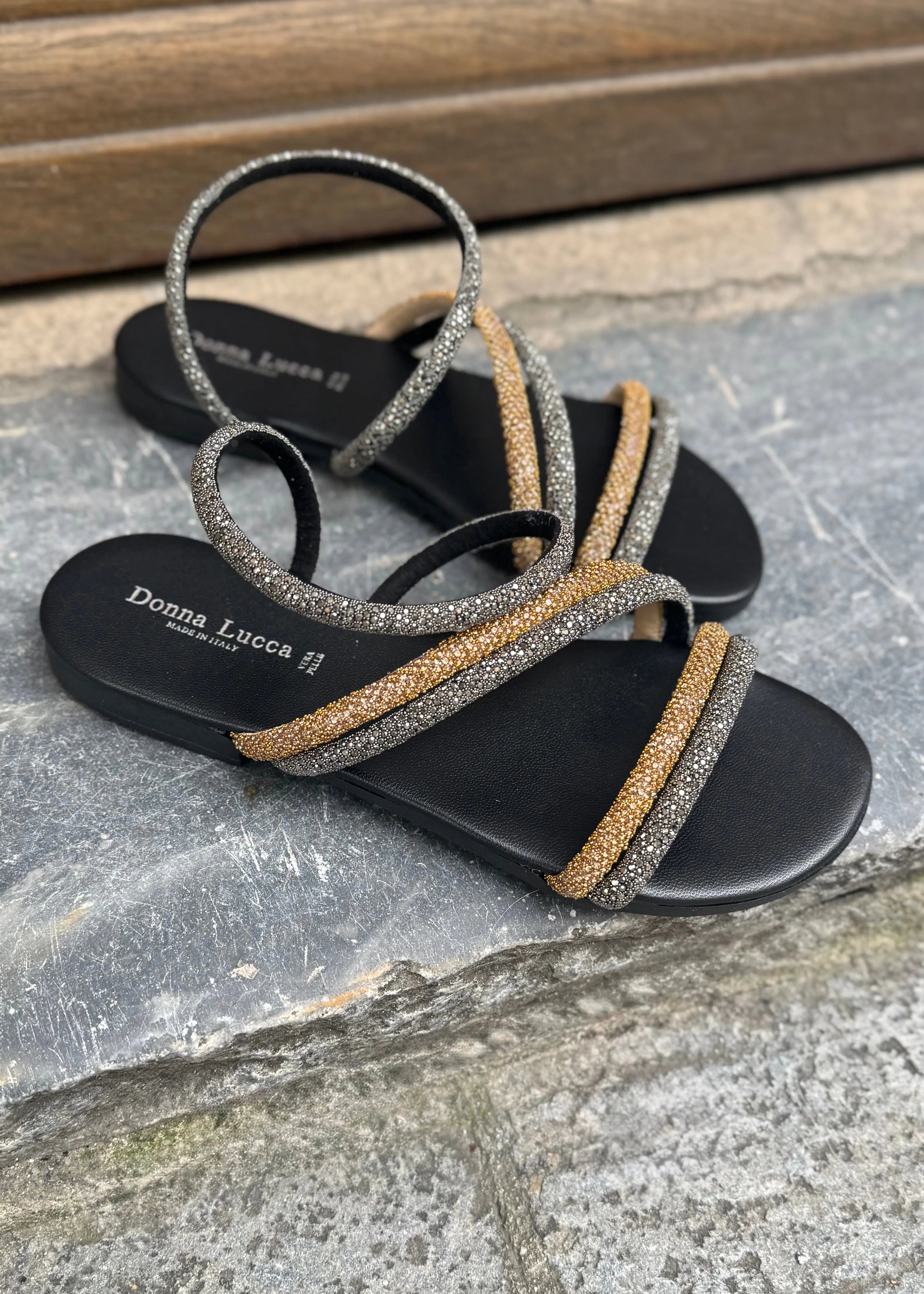 Sandales Donna Lucca 1826 black/bronze Donna Lucca