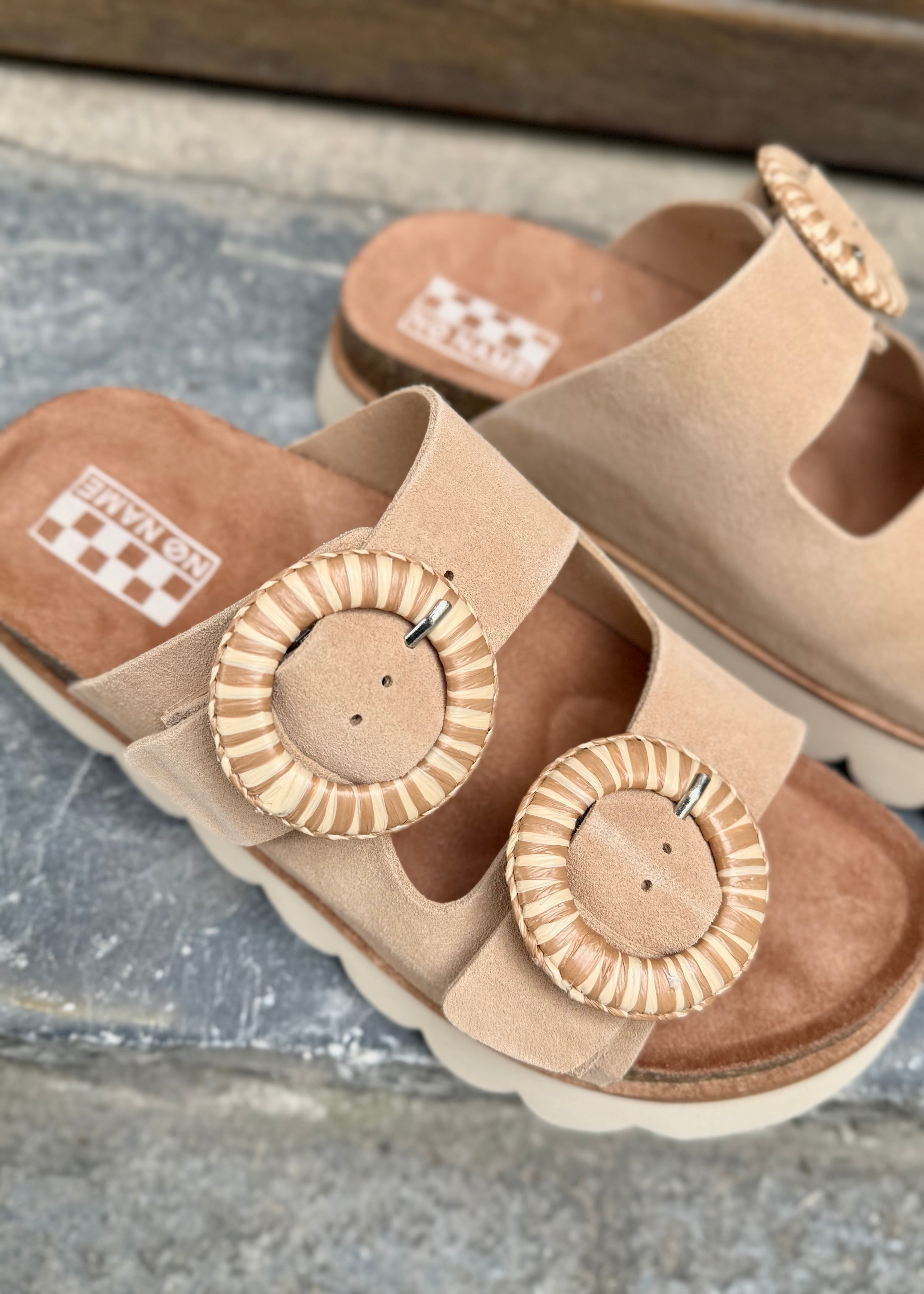 Sandales No name Sandy slap Camel No Name