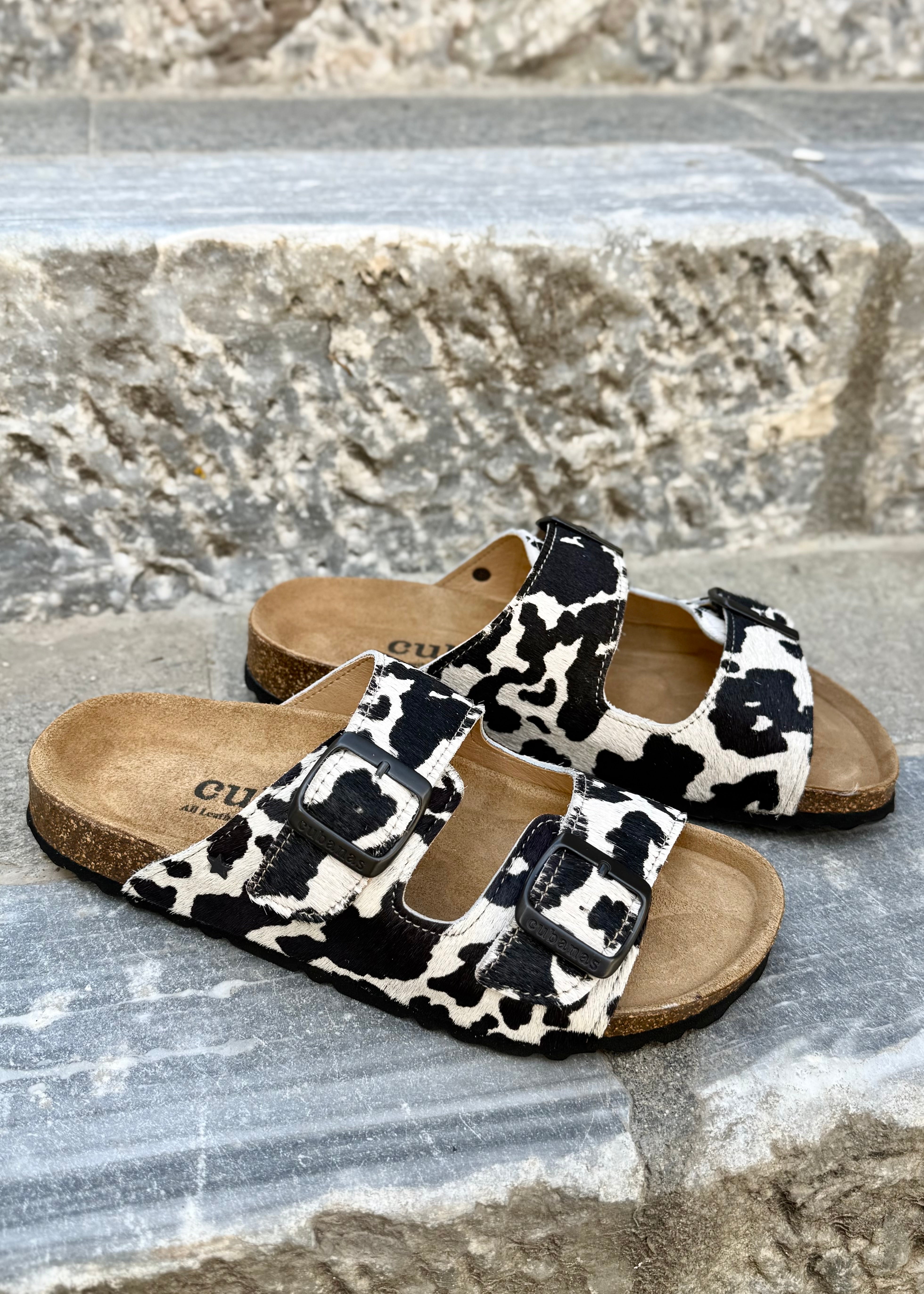 Sandales Cubanas Amalia Cow print
