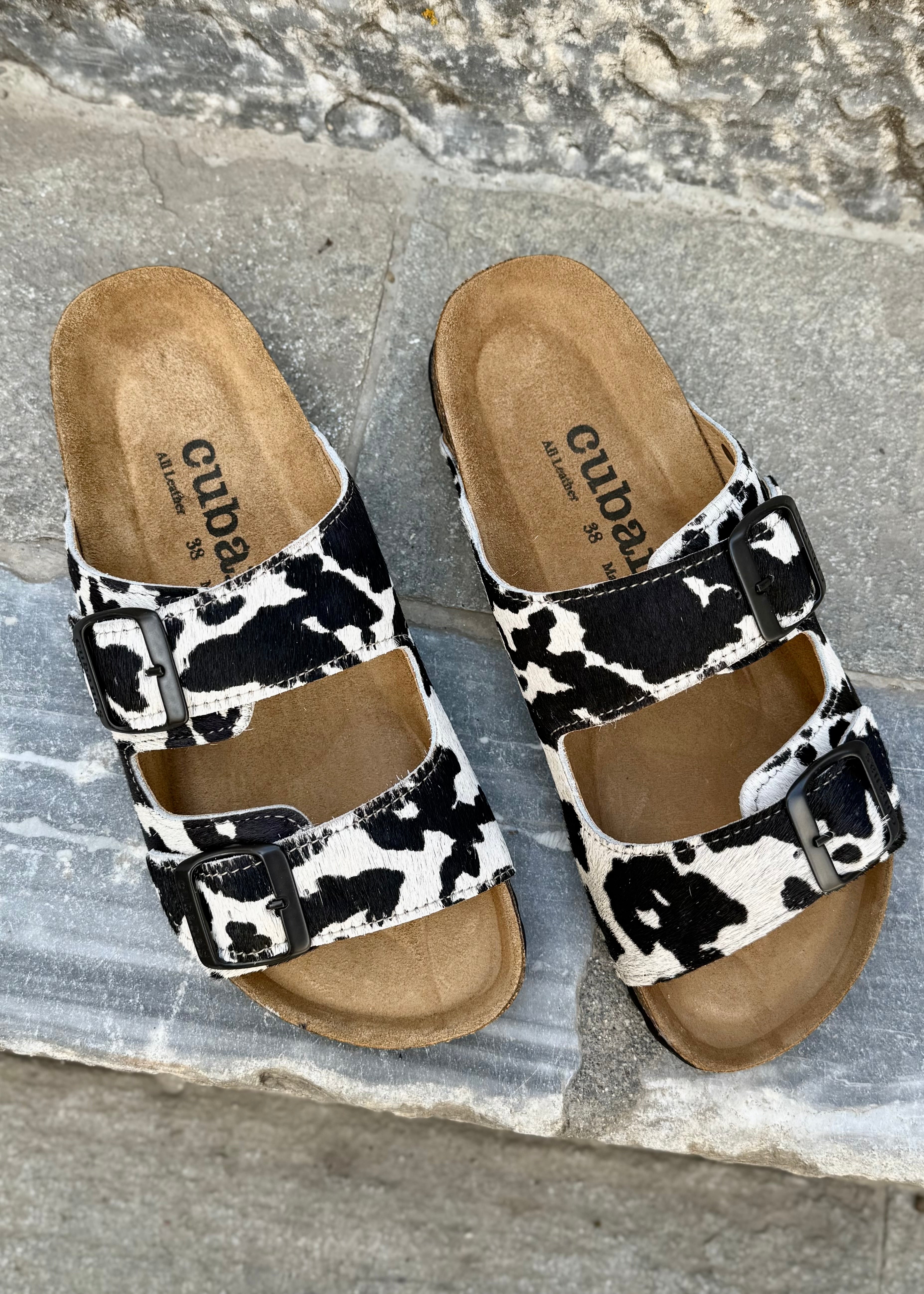 Sandales Cubanas Amalia Cow print
