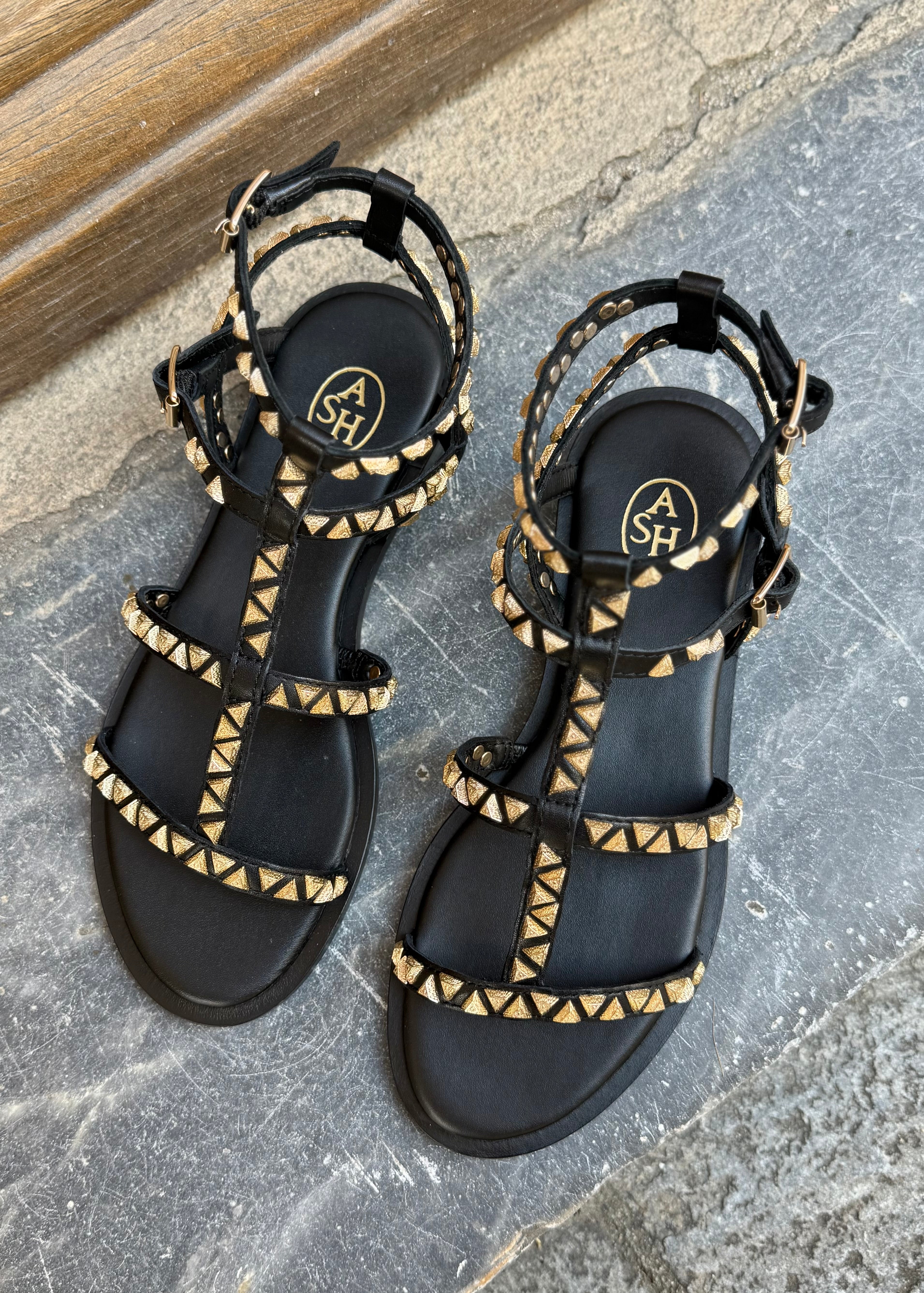 Sandales Ash Pandora Black/Gold