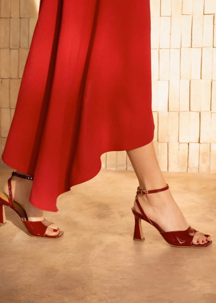 Sandales à talons Bobbies Piper rubis