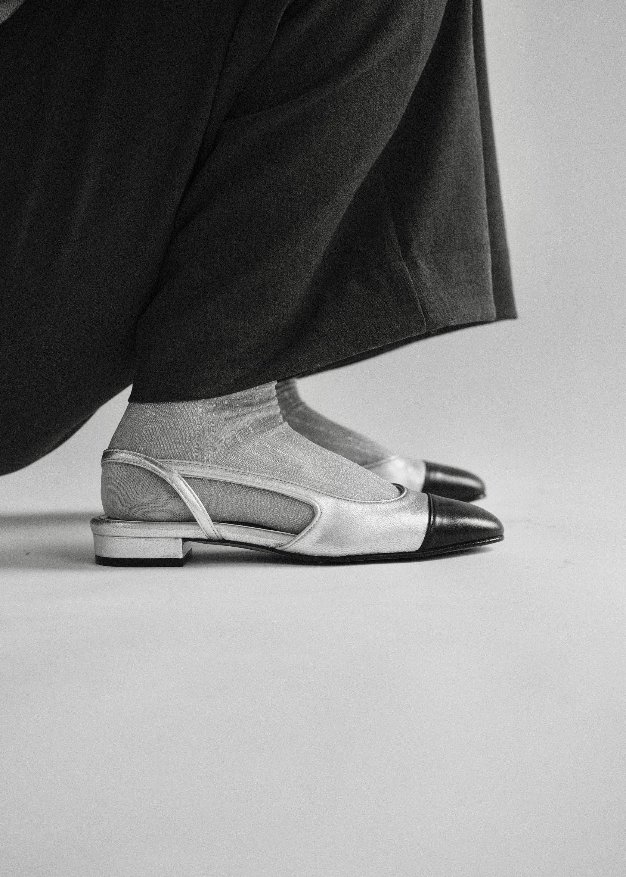 Sandales Slingback Toral Luisa Seta Silver Toral shoes