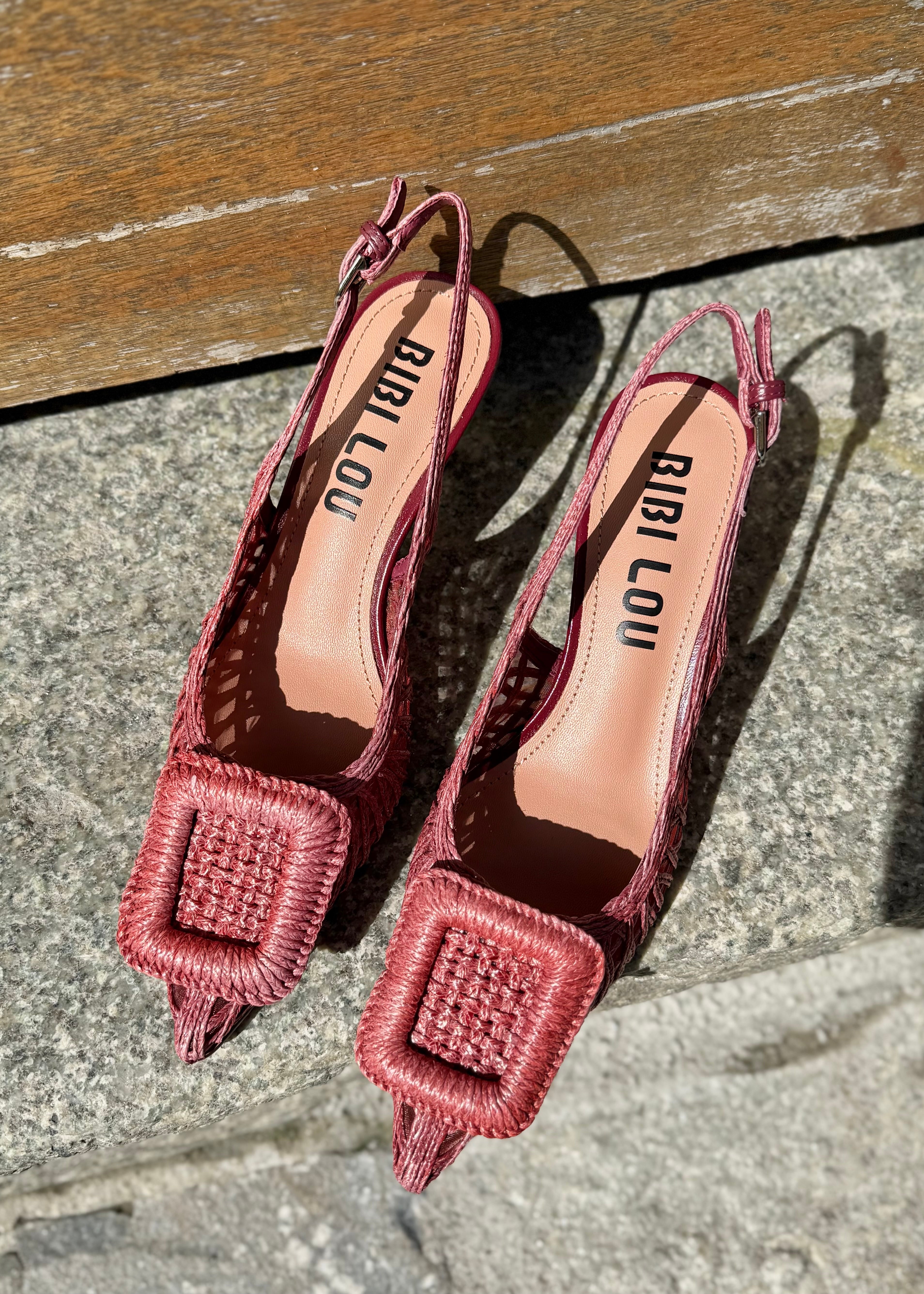 Slingbacks Bibi Lou Azel pump burgundi Bibi Lou
