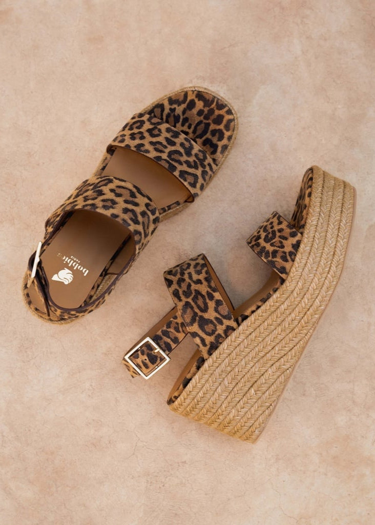 Sandales compensées Bobbies Thea Wild Léo
