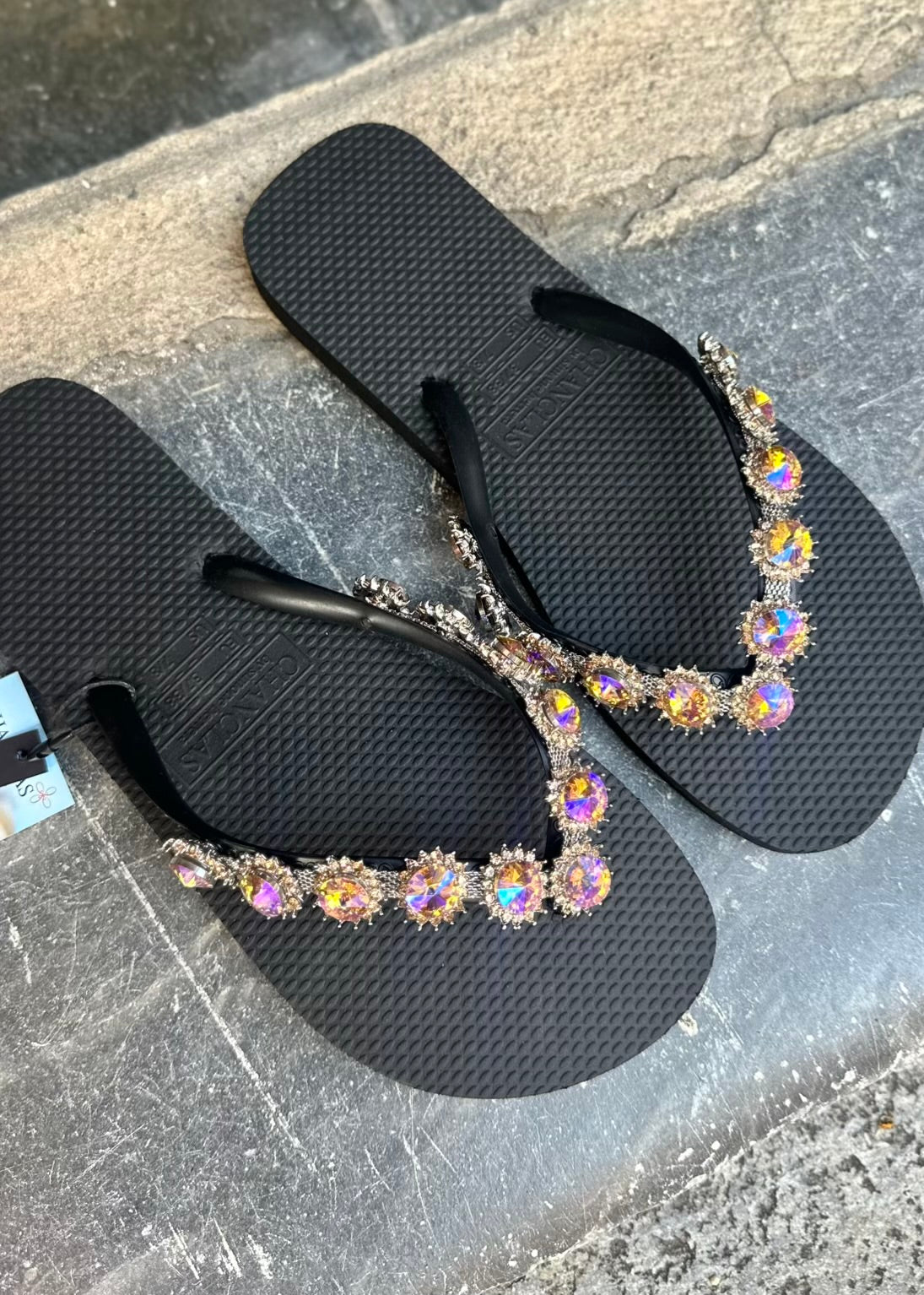 Tongs Chanclas Amal Noir