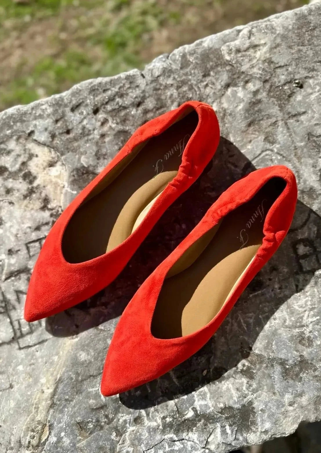 Ballerines Anna F. 1403 Arancio - L'adresse Corte