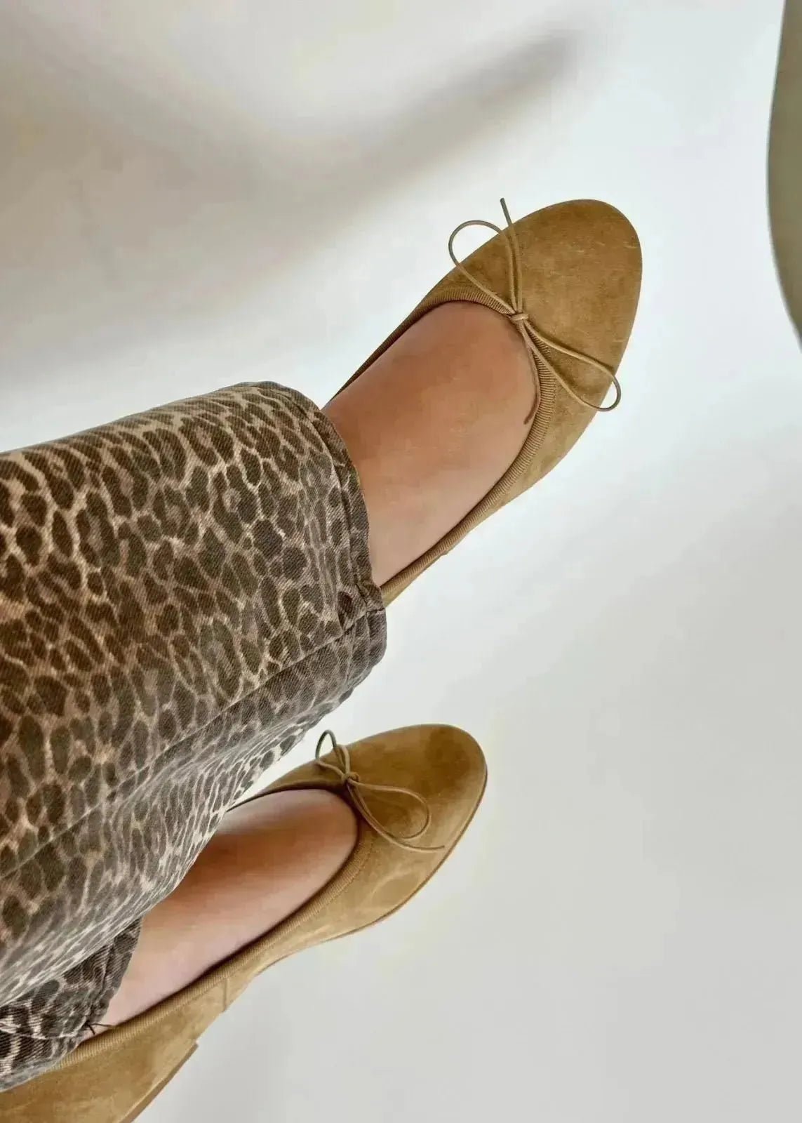 Ballerines Anniel Vintage suède biscuit - L'adresse Corte