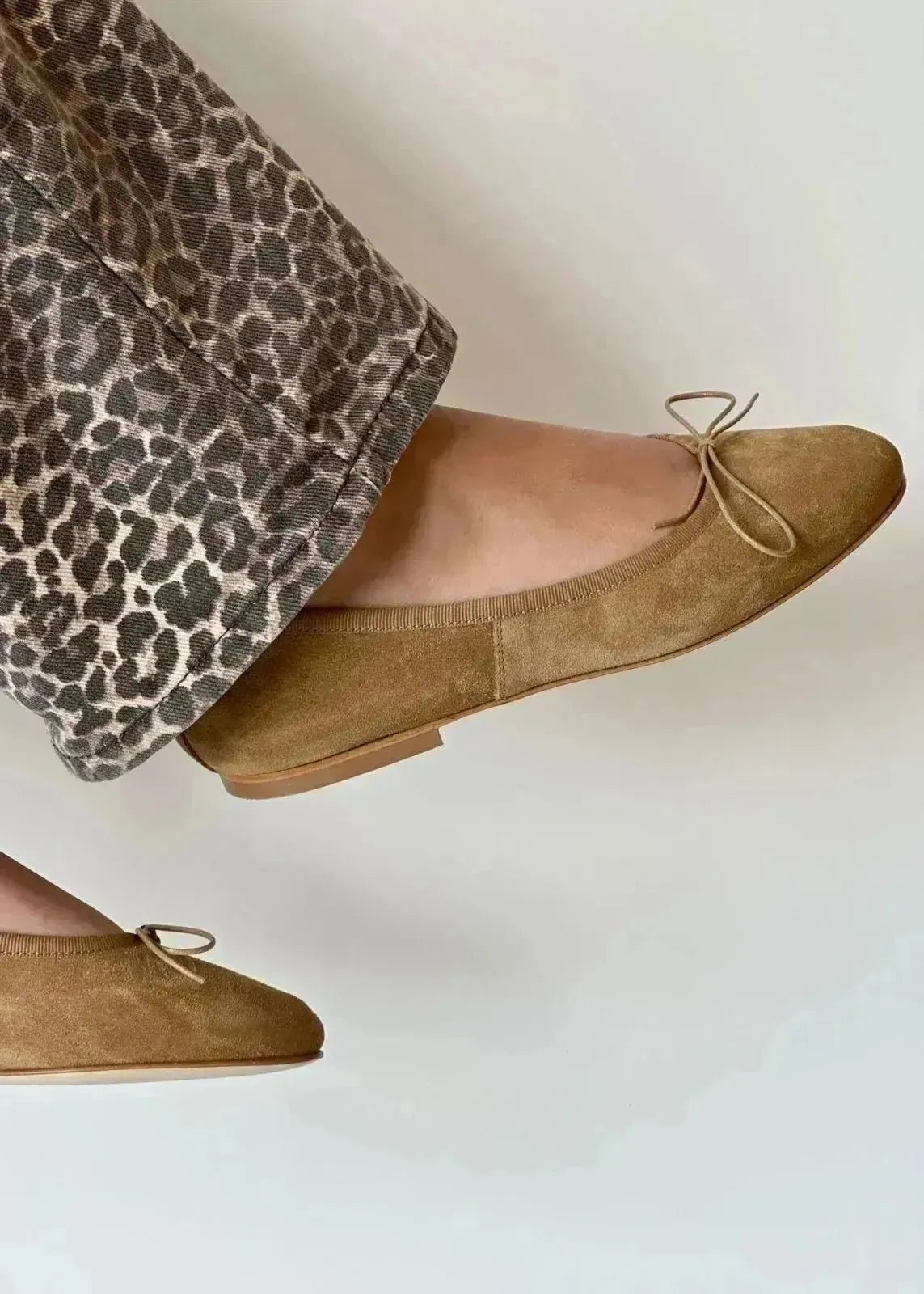 Ballerines Anniel Vintage suède biscuit - L'adresse Corte