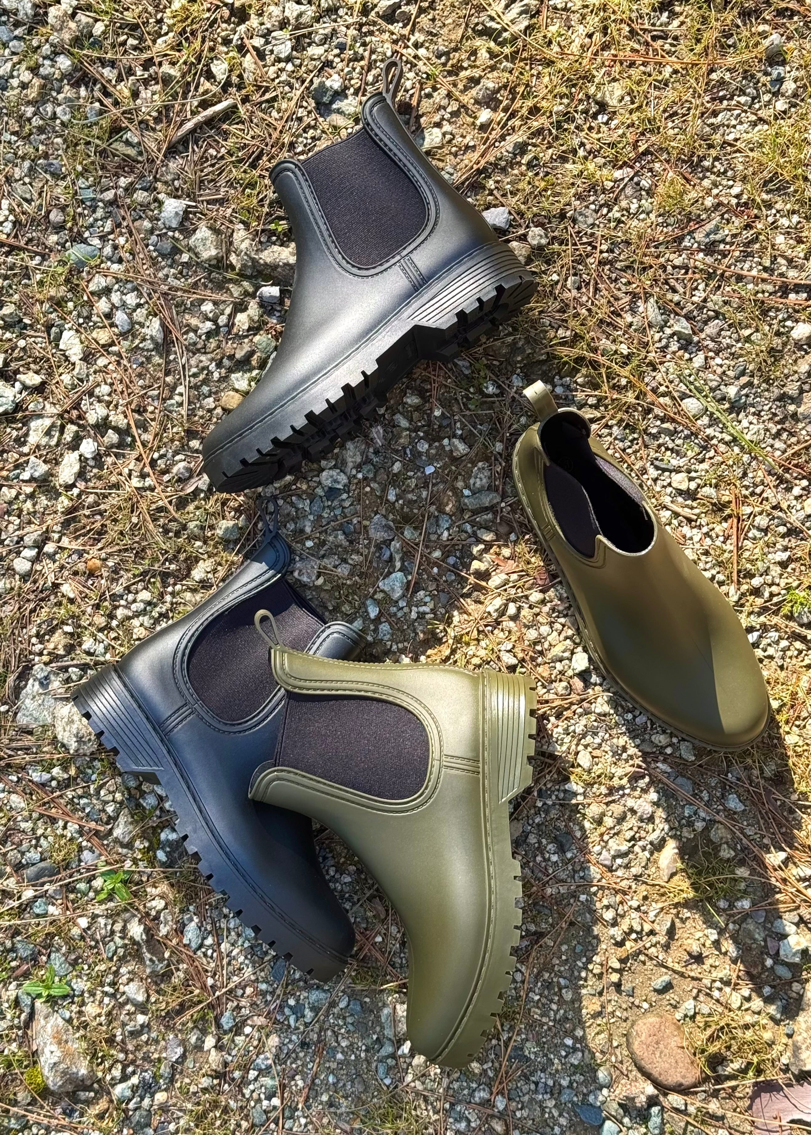 Bottes de pluie courtes Kaki L'adresse Corte